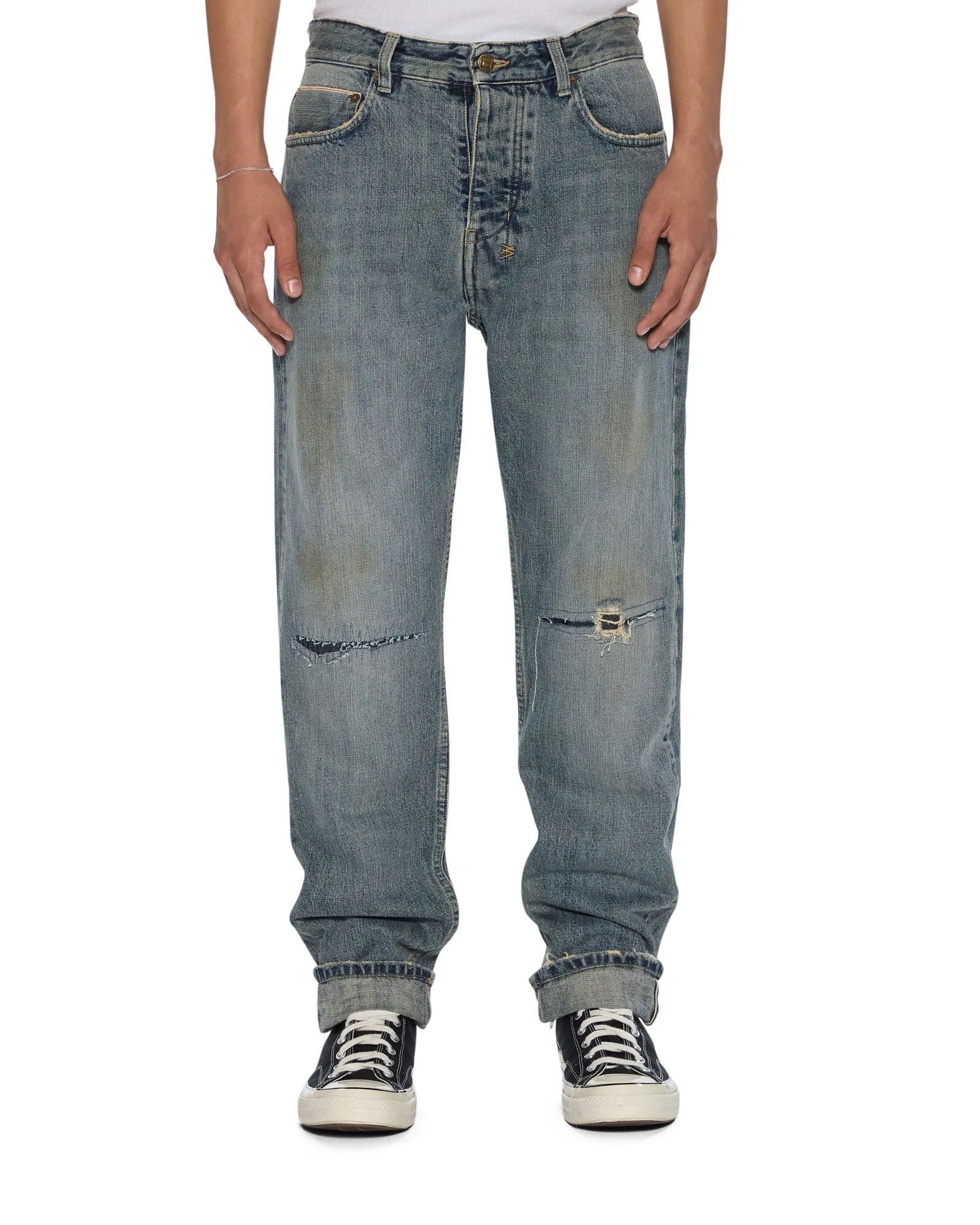 No Hassle Fit HAZLOW SELVEDGE MELBOURNE BLUE