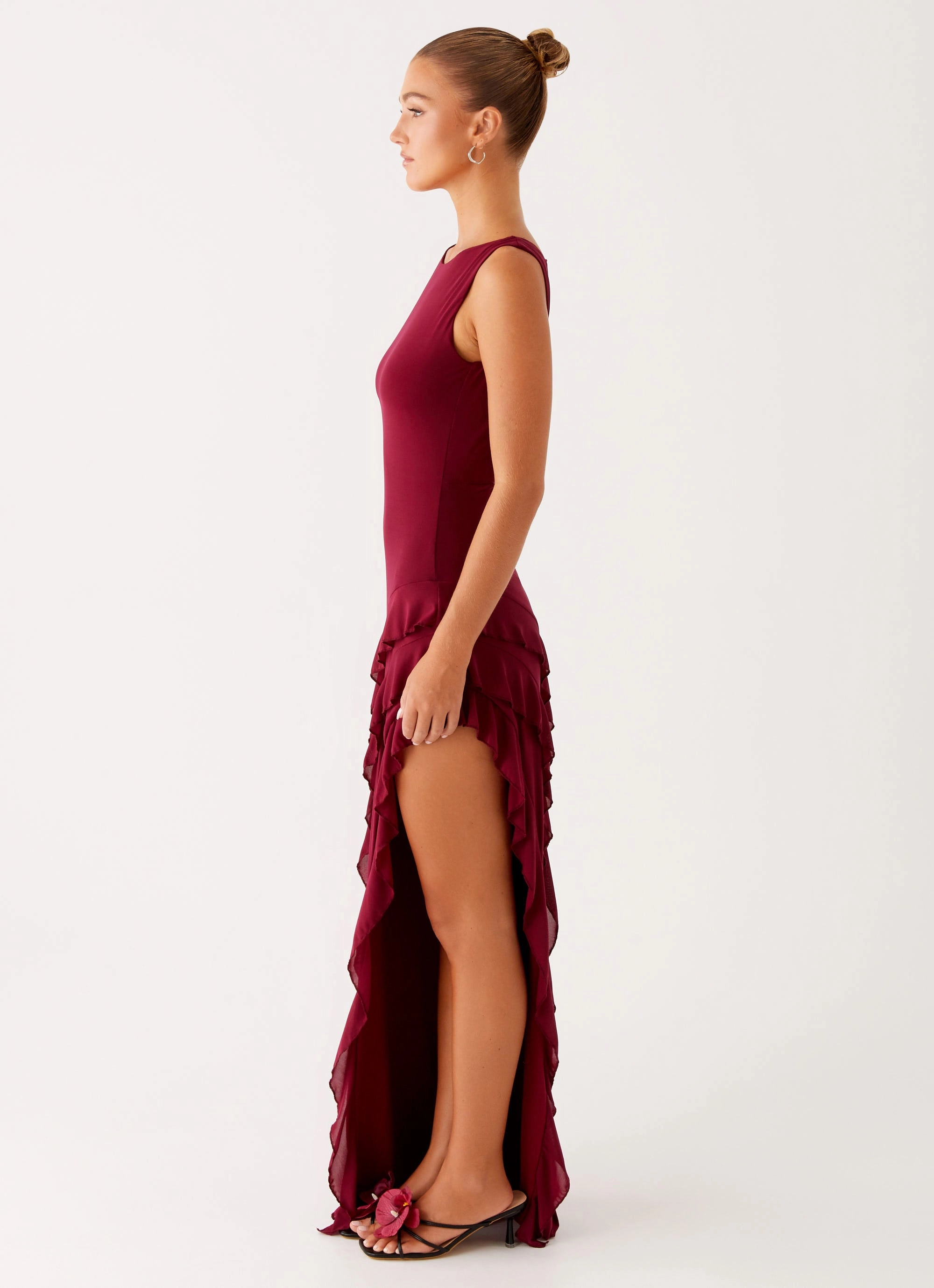 Hendrix Maxi Dress - Raspberry Wine Modern Appeal Sophisticated Edge
