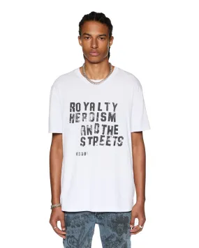 Hidden Pocket HERO KASH SS TEE TRU WHITE Grid Texture Weave