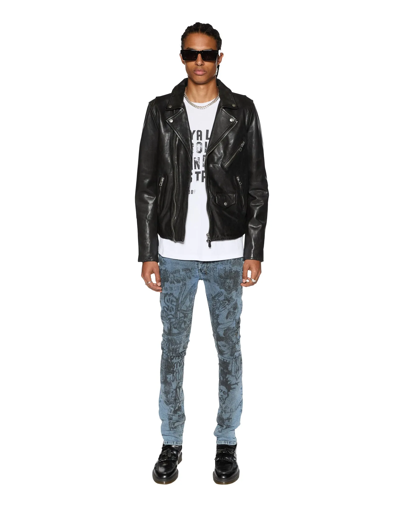 Drop Shoulder Silhouette HERO KASH SS TEE TRU WHITE Grid Texture Weave