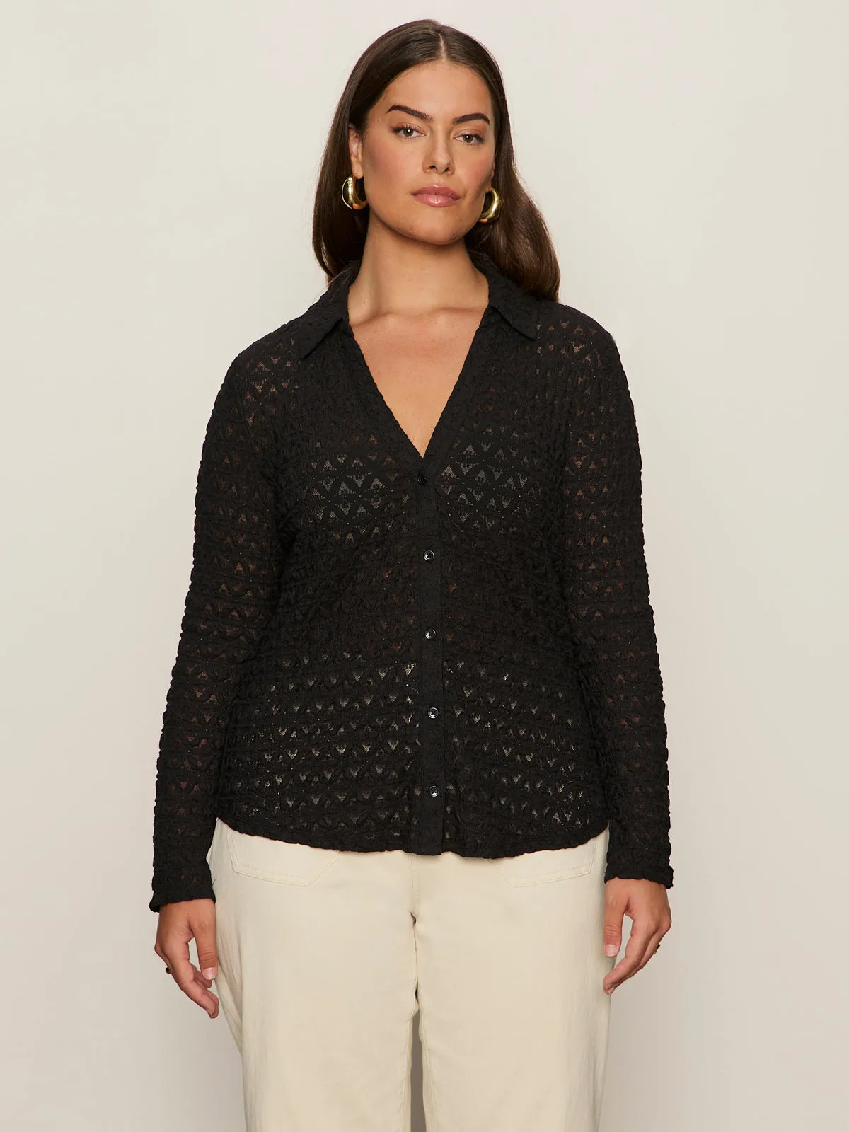 Dreamgirl Top Black Extended Sizing Comfortable fit