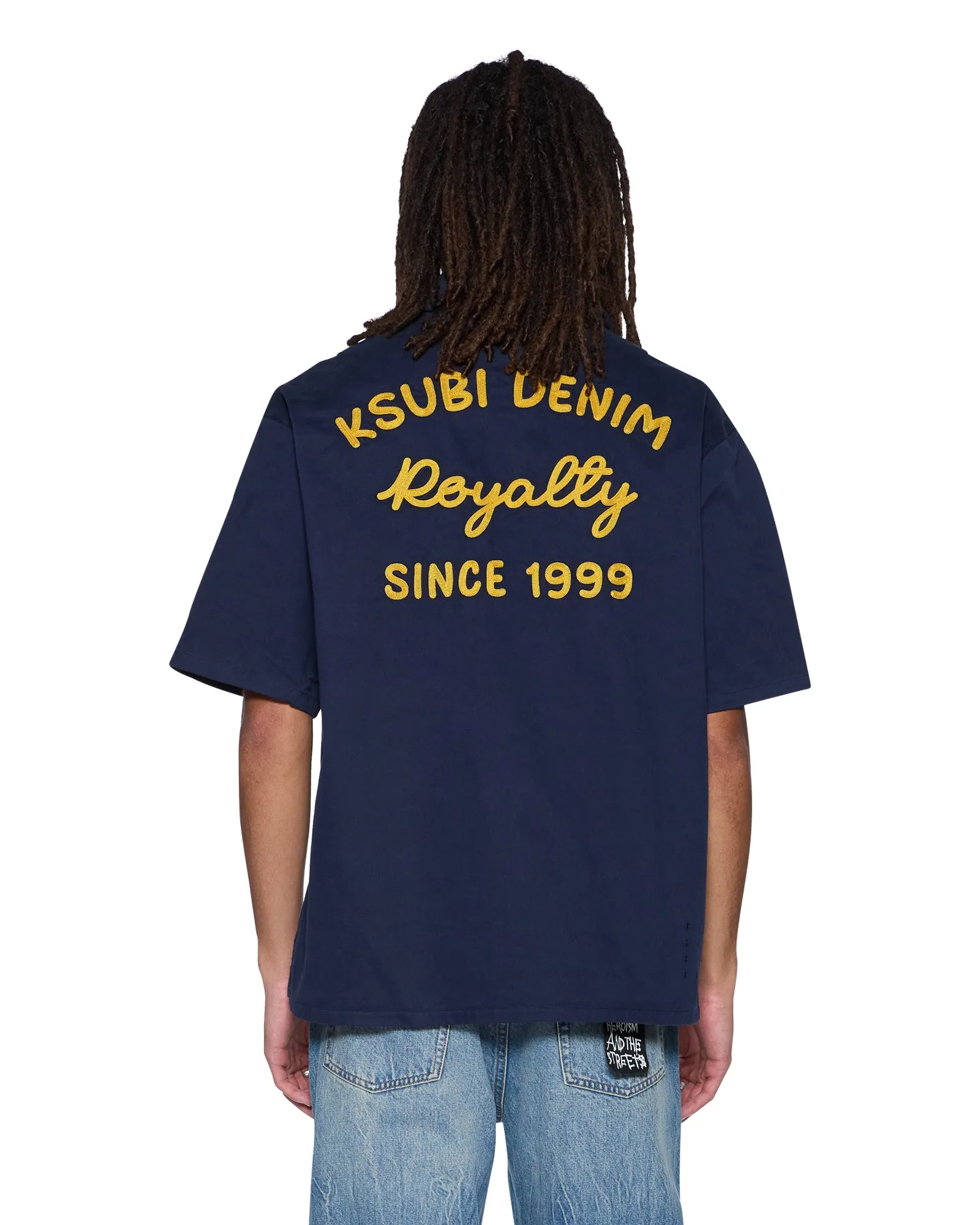 MEKANIK BOILER SS SHIRT INK BLUE Anti Slip Waist Grip men's clothing