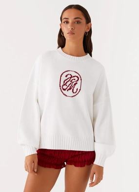 Autograph Oversized Sweater - Ivory All Ground windproof