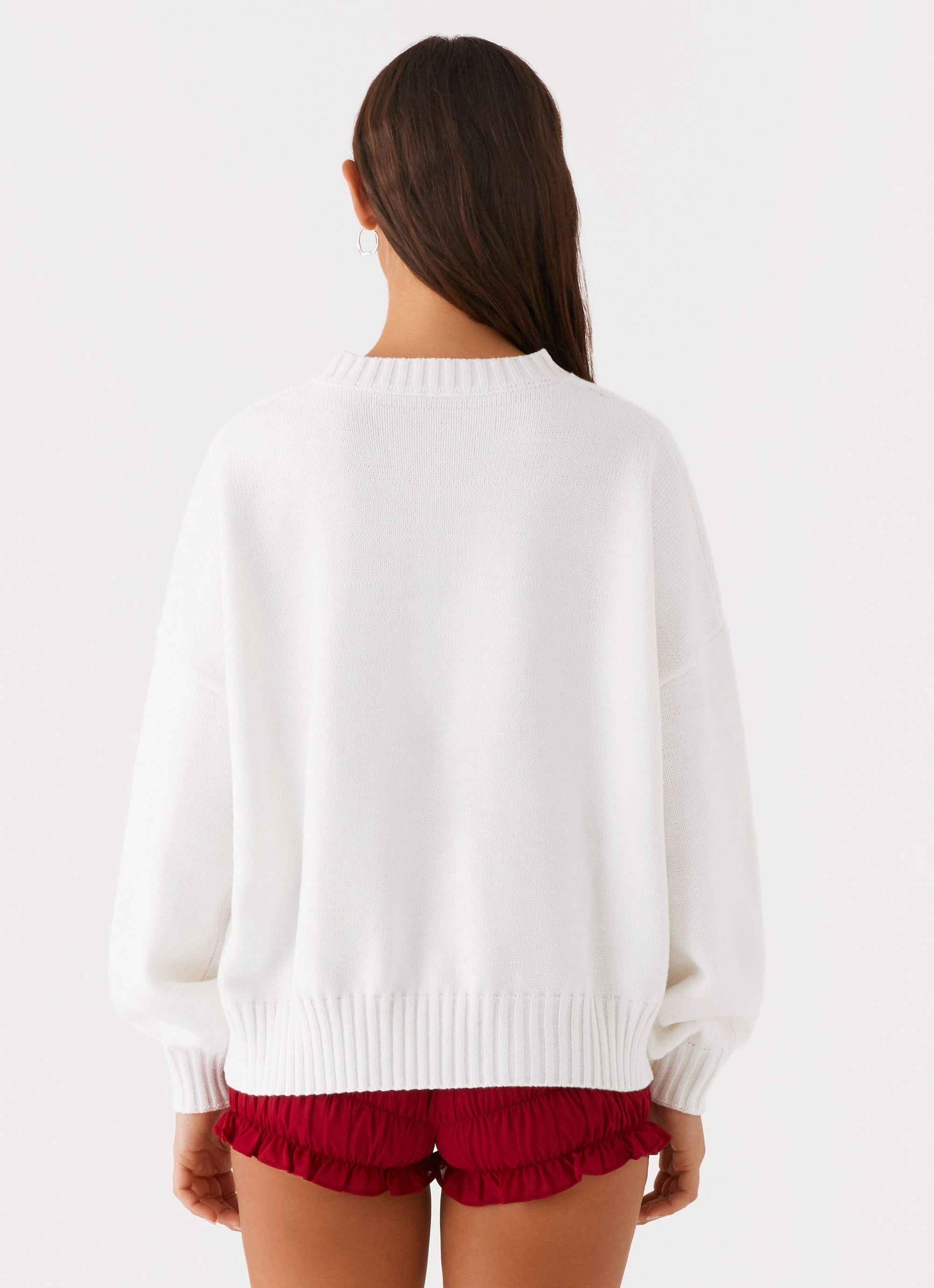 Eco Friendly Production Autograph Oversized Sweater - Ivory