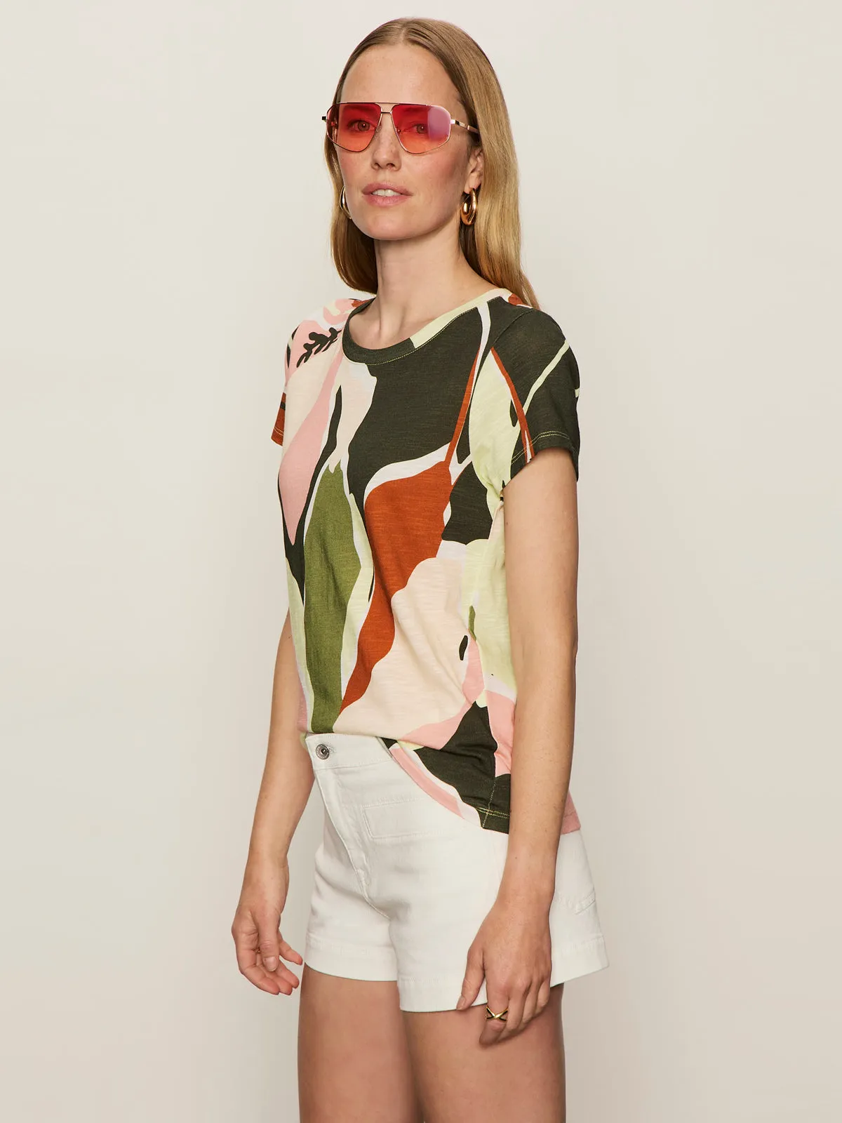 VNeckReinforcement HighNeckline The Perfect Tee Reef Vibes