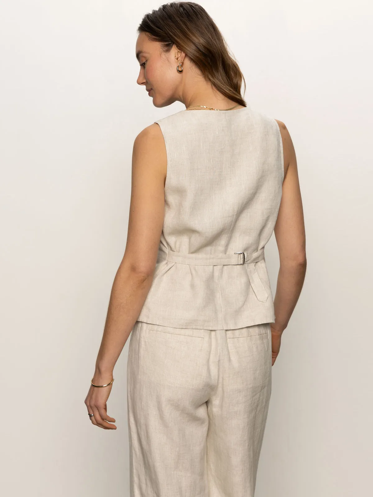 Abrasion Resistant Fabric Outsmart Square Neck Vest Flax