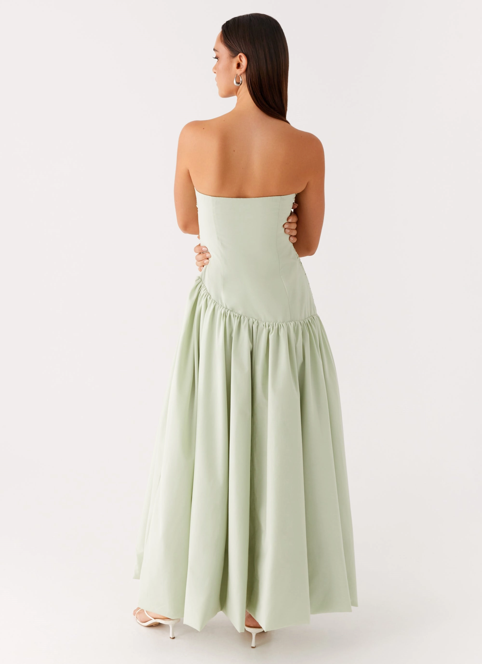 Misa Bubble Maxi Dress - Mint Youthful Mood Morning Wear