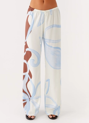 Deacon Low Rise Pants - Bloom Wave Print Active Design Wear MoistureControlLiner