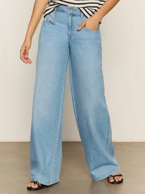 Abrasion resistant Highland Wide Leg Standard Rise Jeans Sail Away