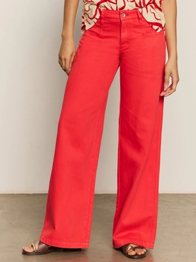 WideNeckOpening Highland Wide Leg Standard Rise Pant Cayenne