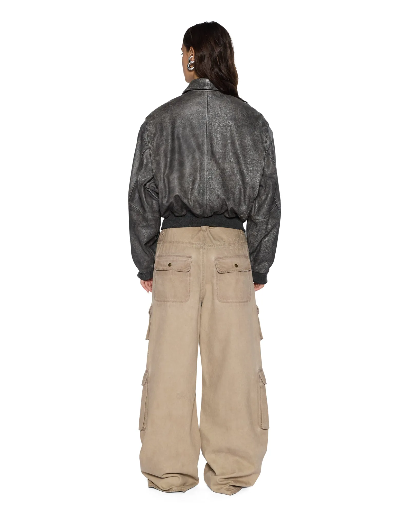 HIGHWAY BOMBER VINTAGE BLACK Fresh Look AdjustableCuffs