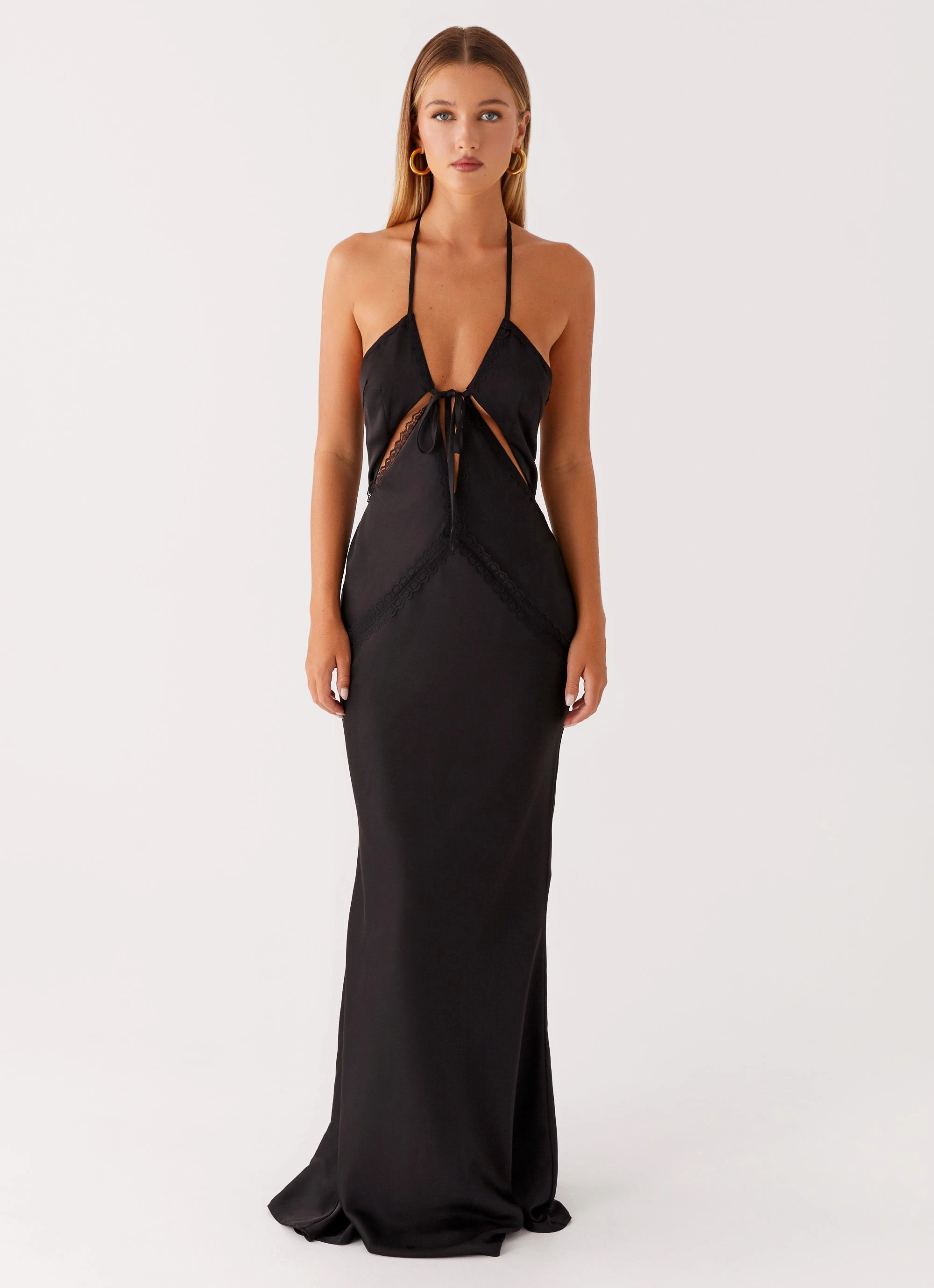Highway Maxi Dress - Black Comfortable Silhouette Grace Base