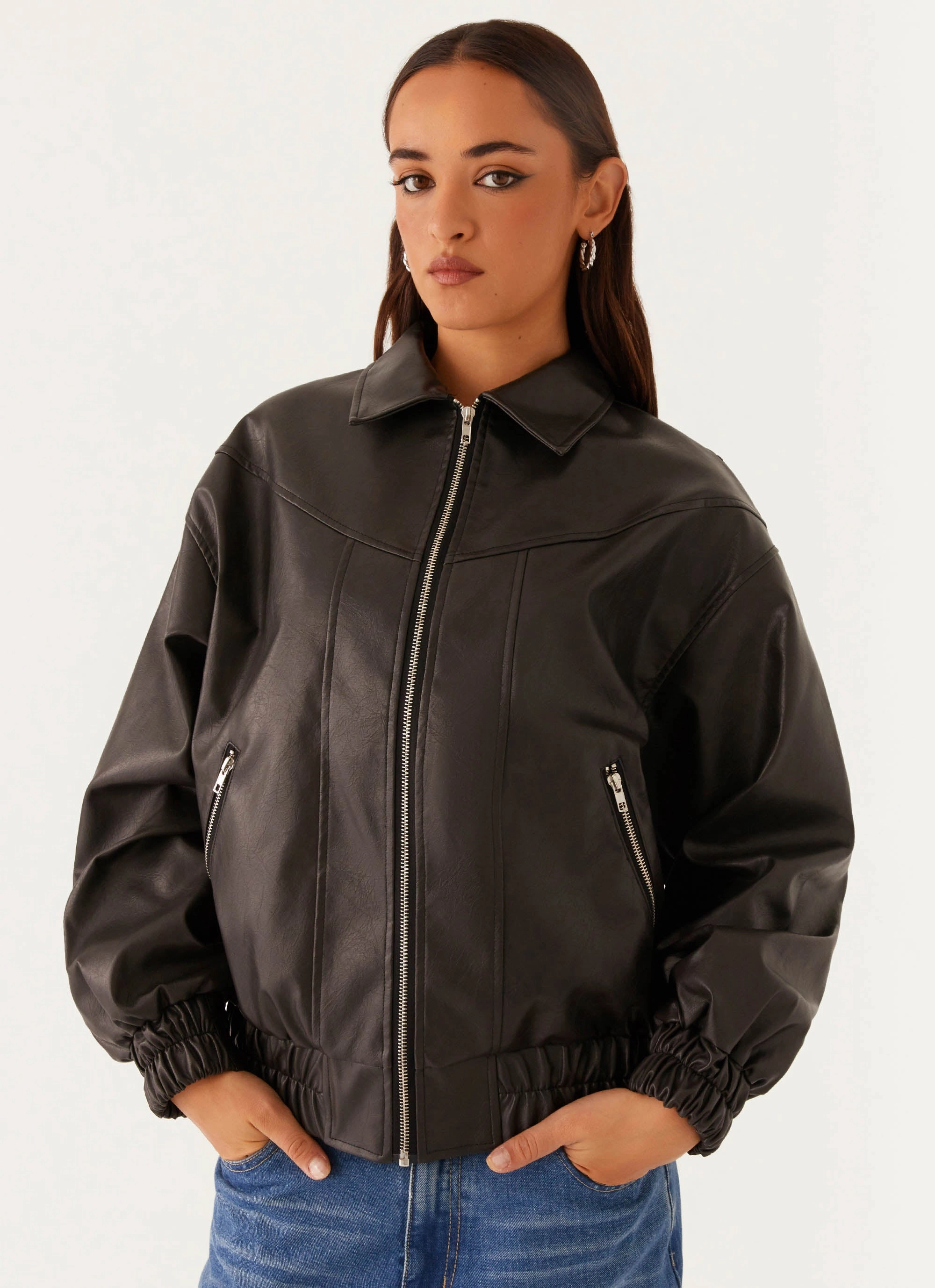 Holland Bomber Jacket - Black Minimal Form Finance