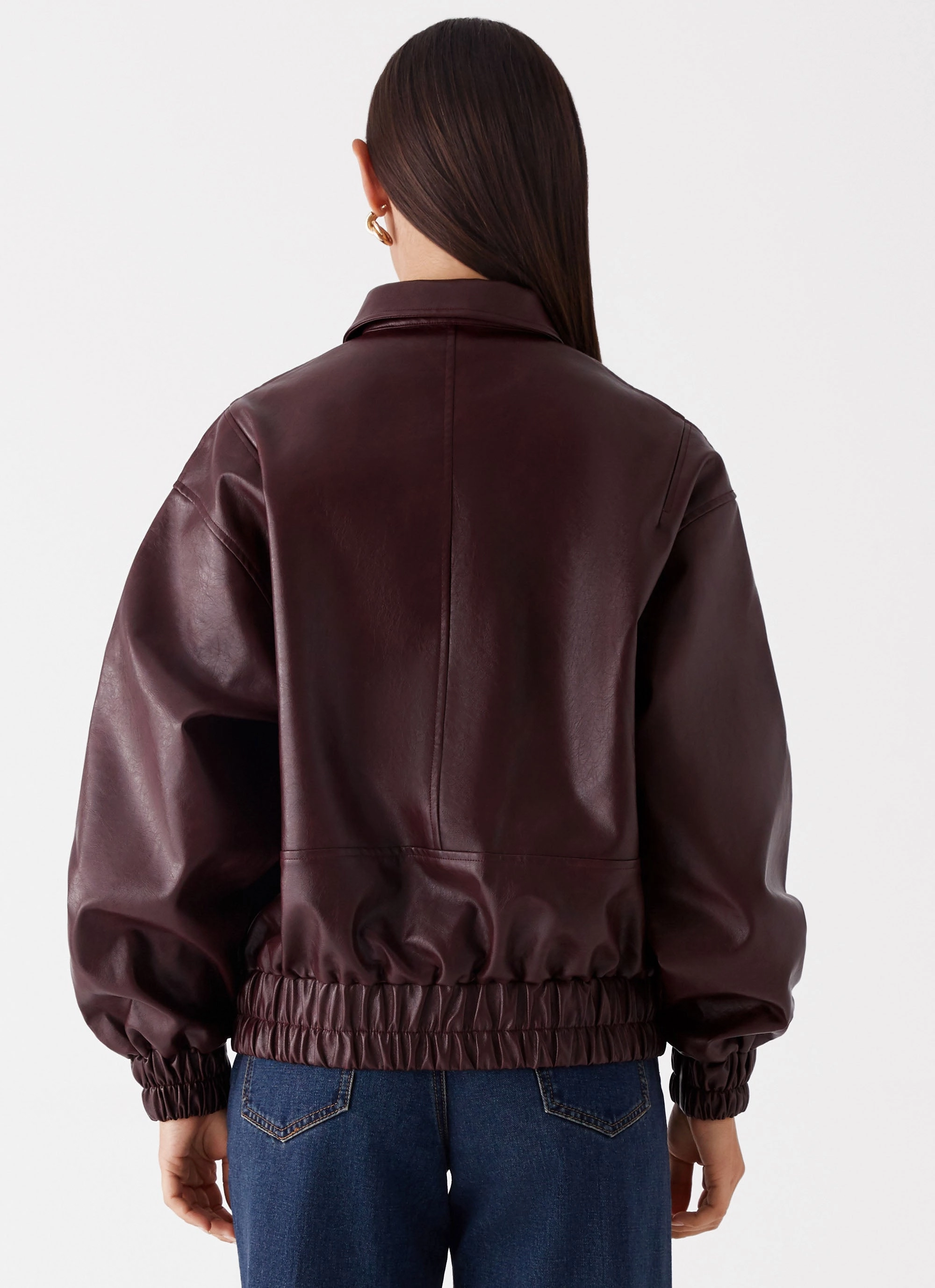 Holland Bomber Jacket - Wine Reinforced Seams