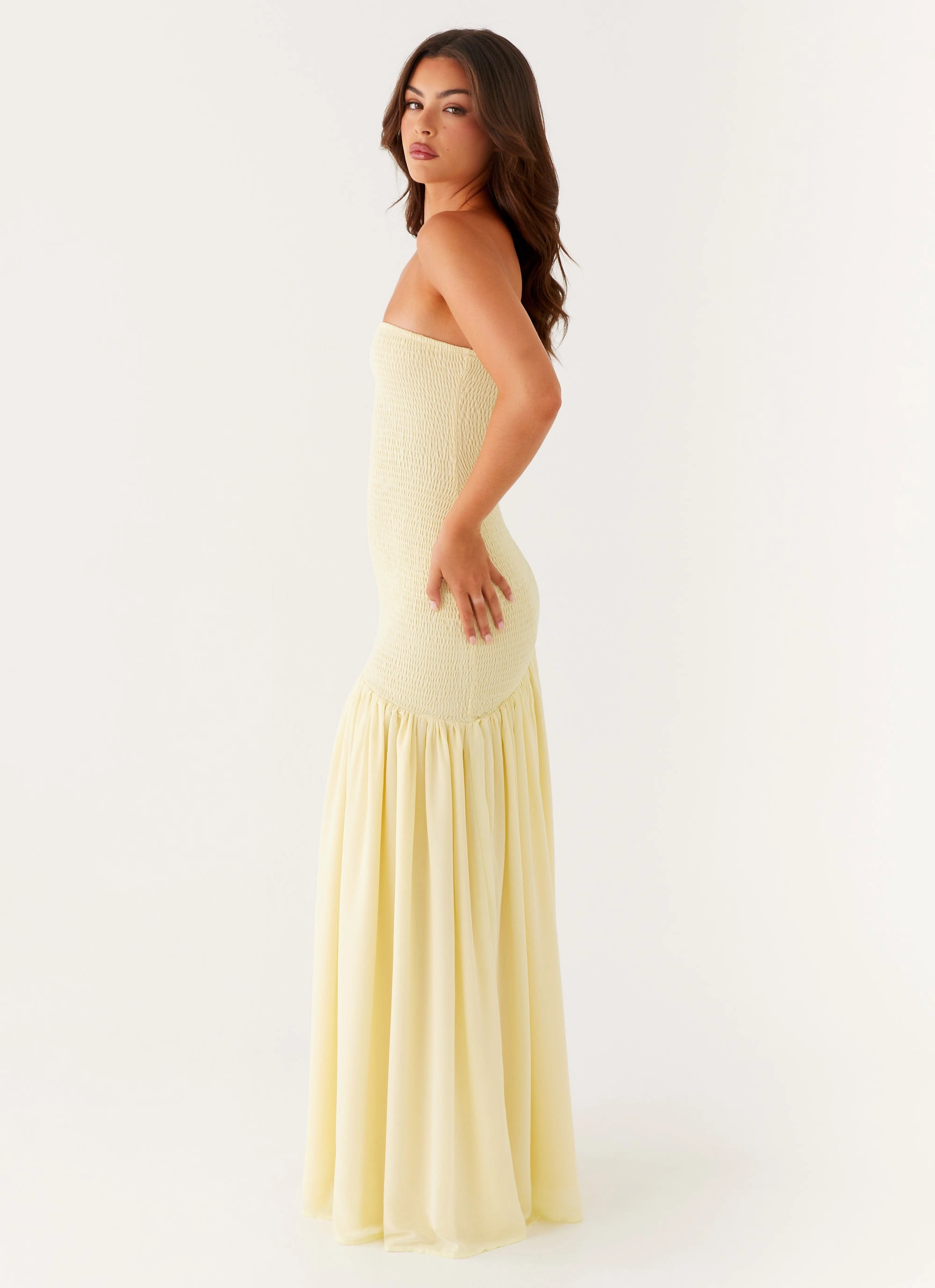 Spring Flow Subtle tone Royce Maxi Dress - Yellow