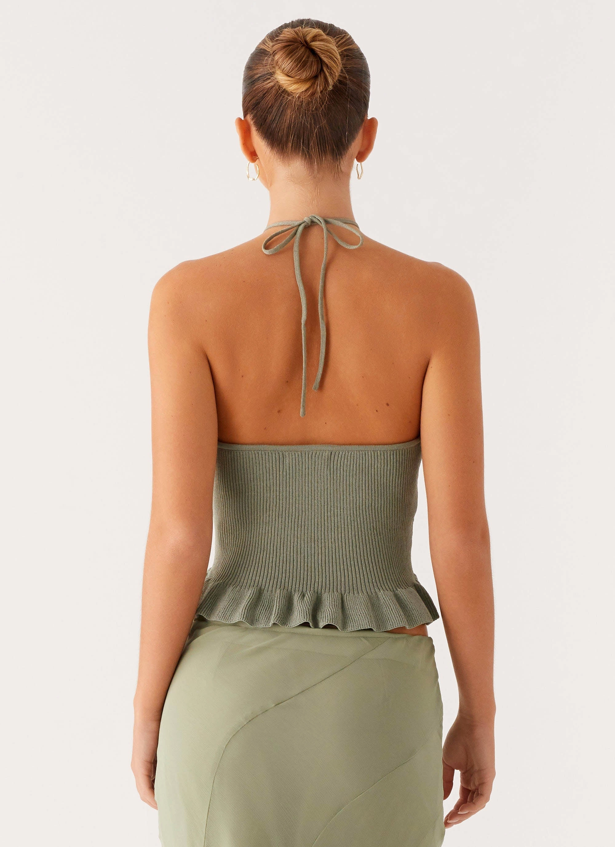 Idola Knit Top - Sage Tapered Cut