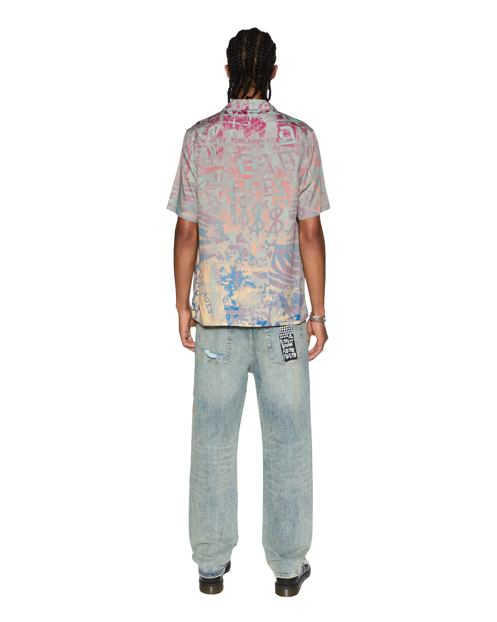 No Slip Waistband IKON MANIA RESORT SS SHIRT MULTI