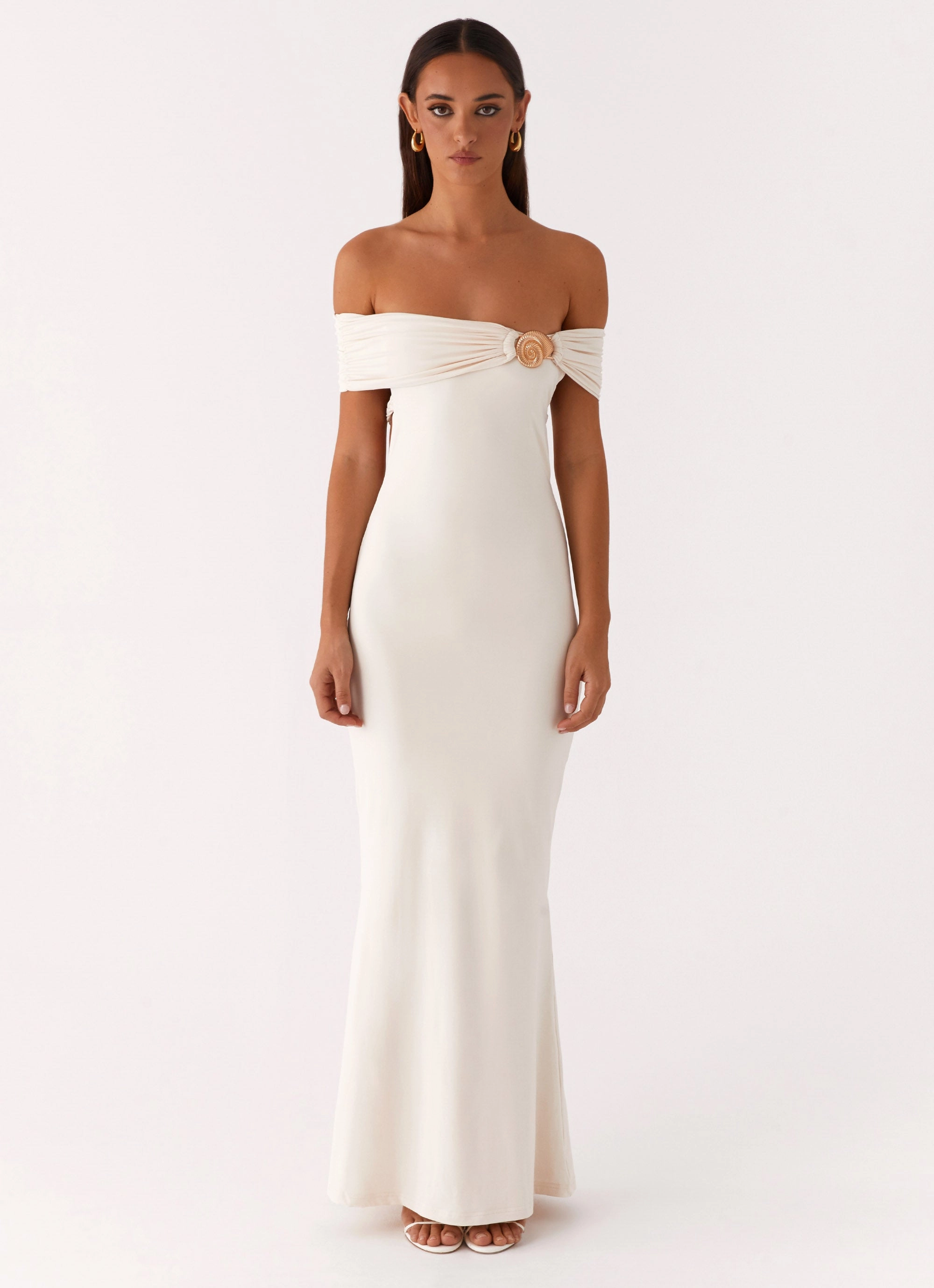 Clean Flow Illusion Maxi Dress - Ivory