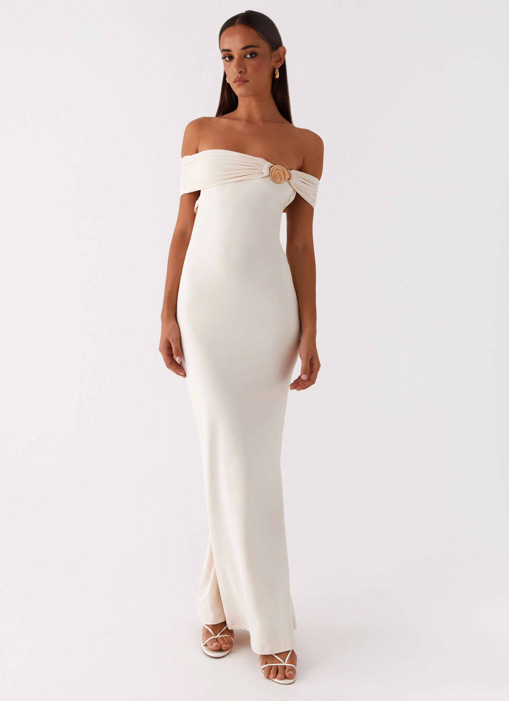 Illusion Maxi Dress - Ivory Vacation Vibe