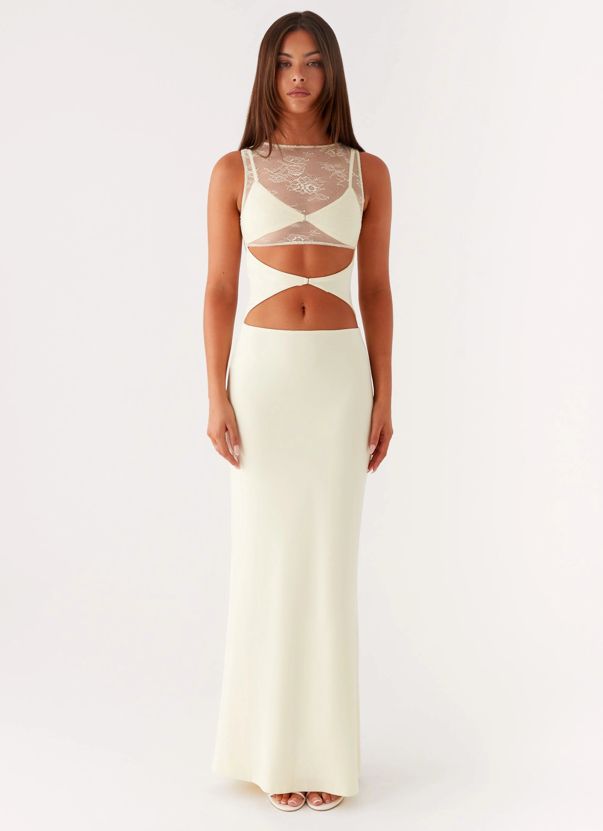 Flowy casual dress Peace View Imperial Maxi Dress - Yellow