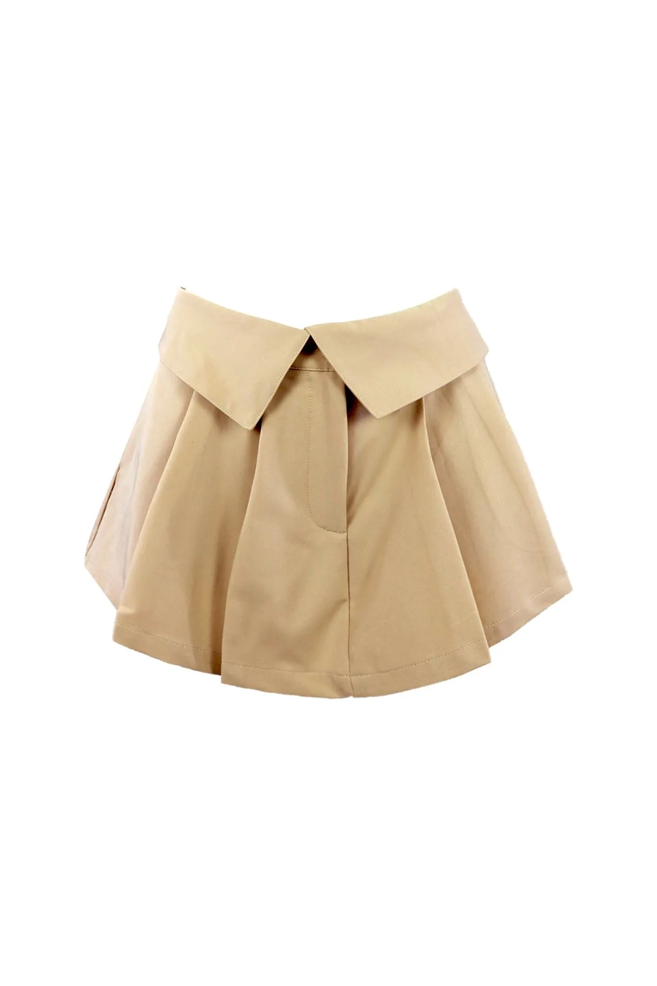 Irish Cream Pleated Mini Skort Daywear