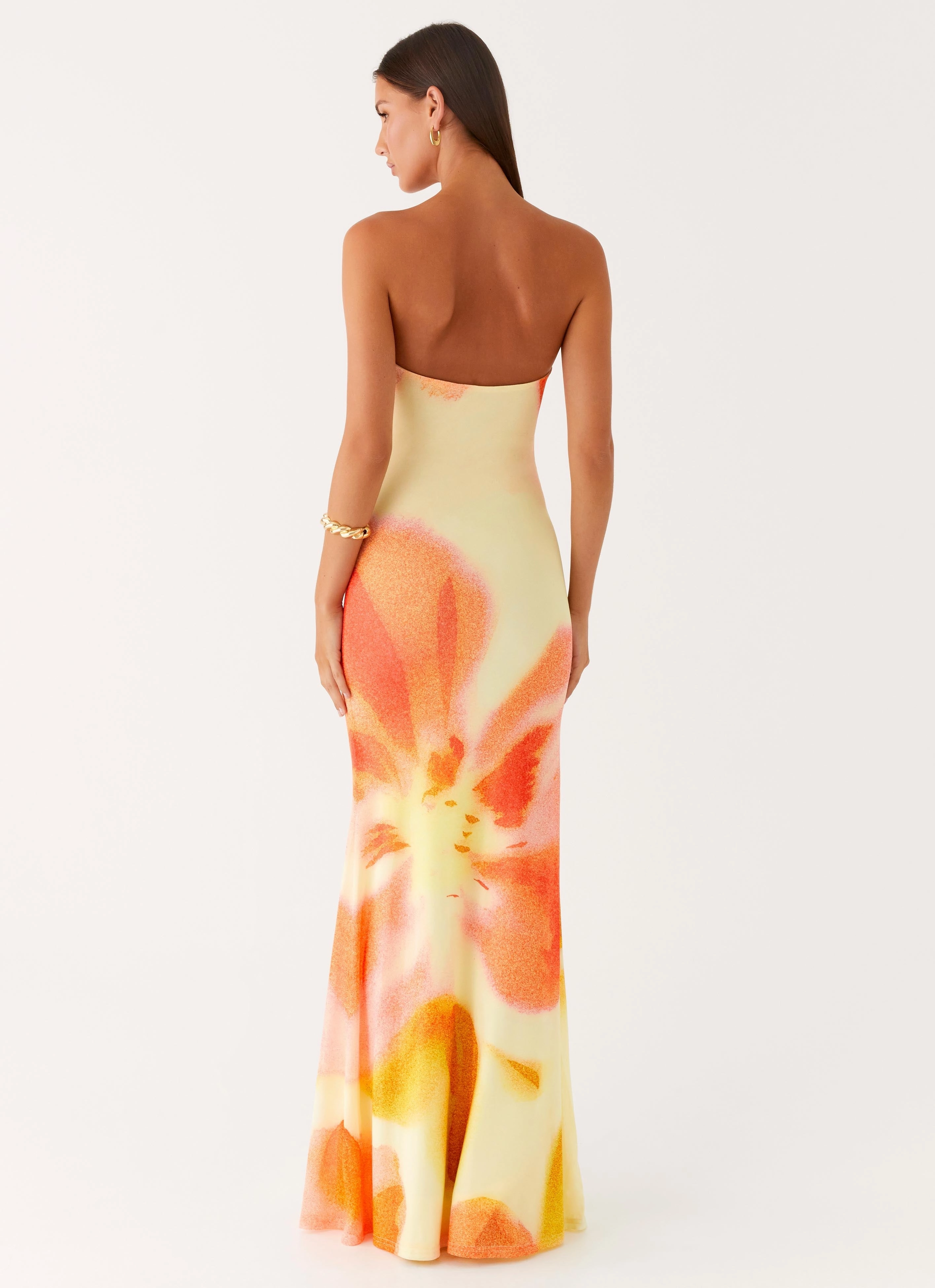 Iroha Strapless Maxi Dress - Mimosa Blossom Functional Wear