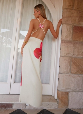 Cozy and Comfortable Island Girl Maxi Dress - Yellow