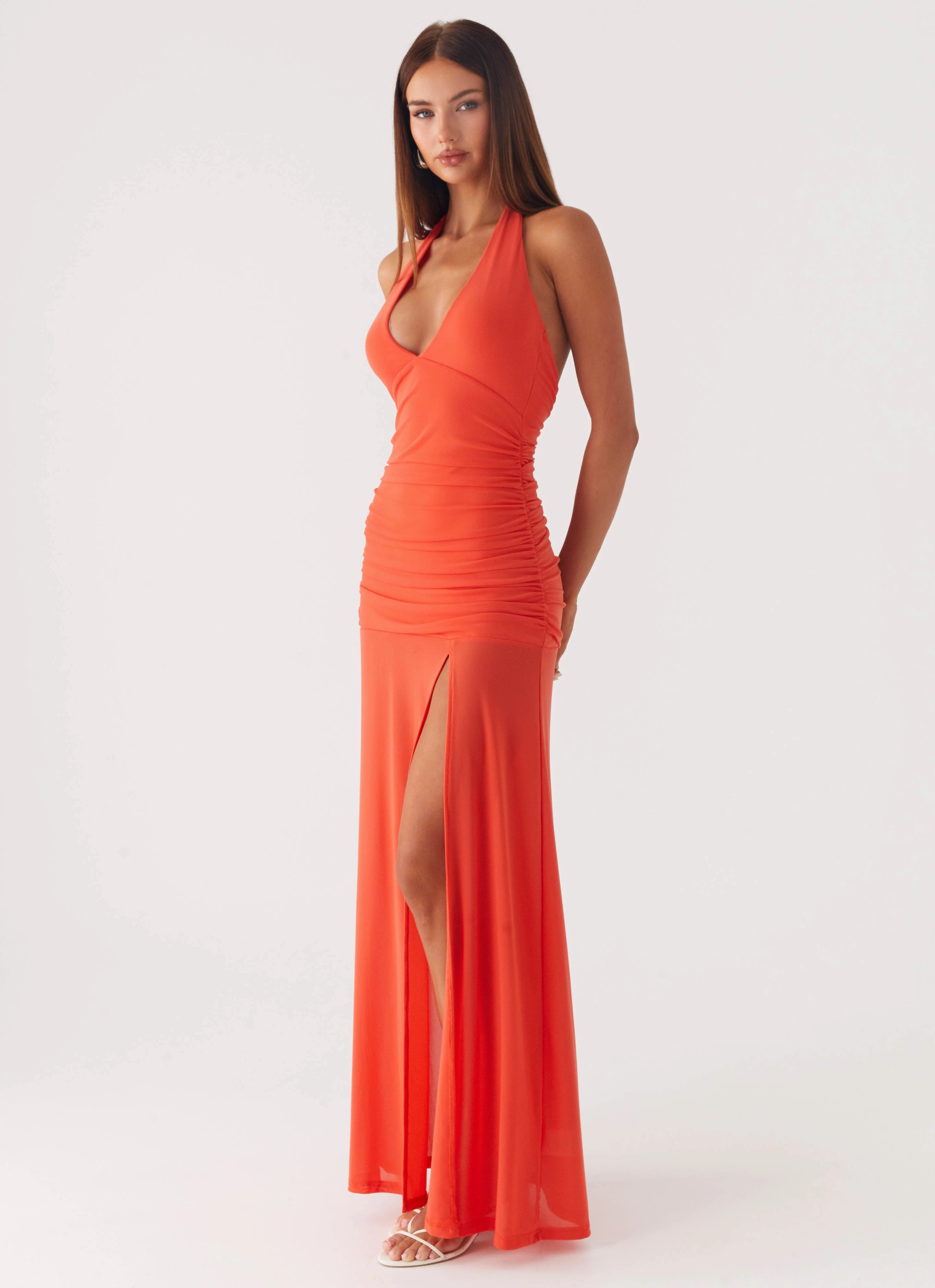 Island Muse Dress - Coral Evening-Wear Editor??s-Pick