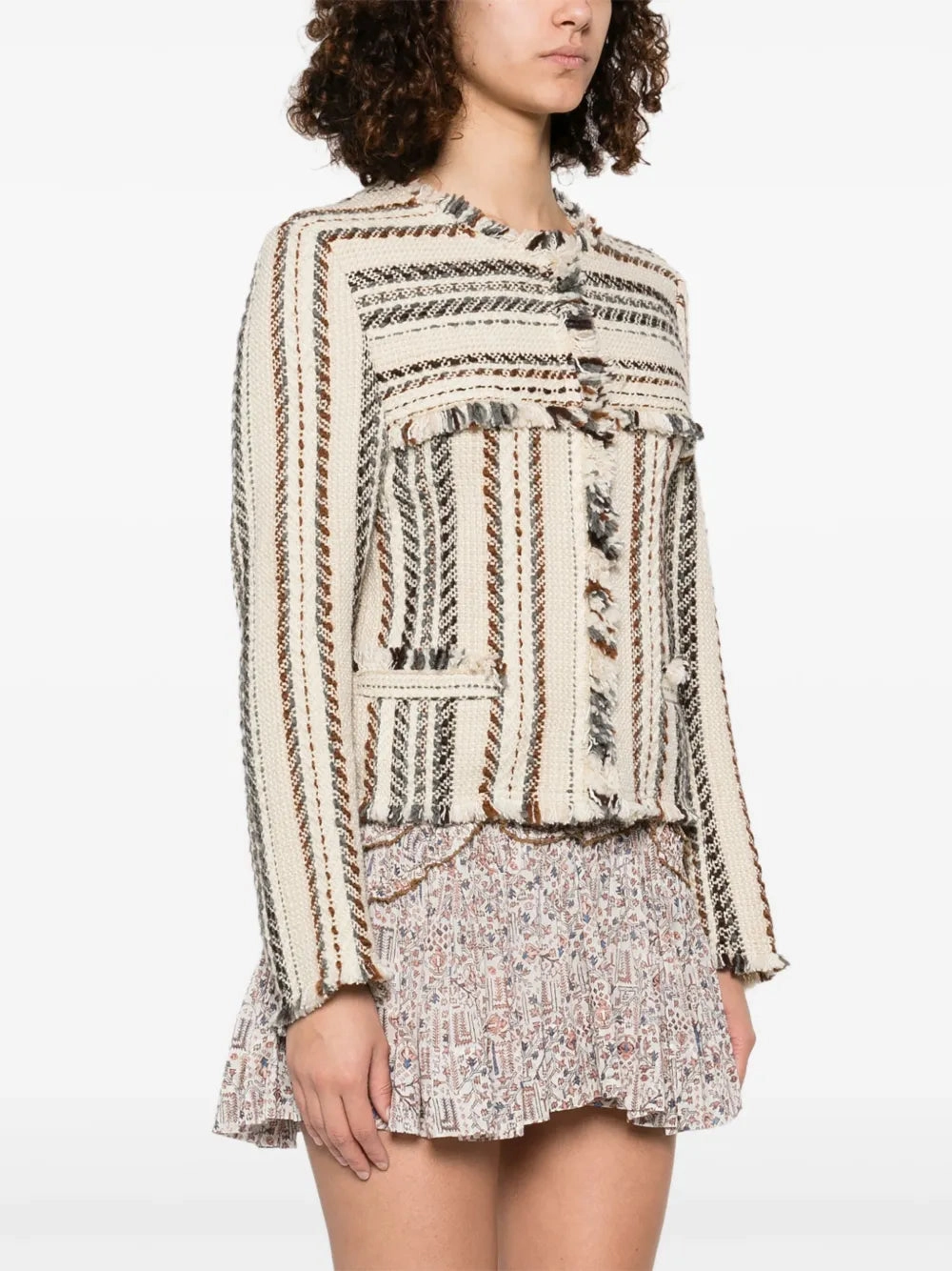 Seamless Integration Izaria Jacket in Ecru