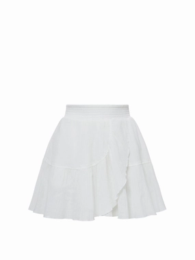 Chic Mood Izzy Skirt In Fresh White