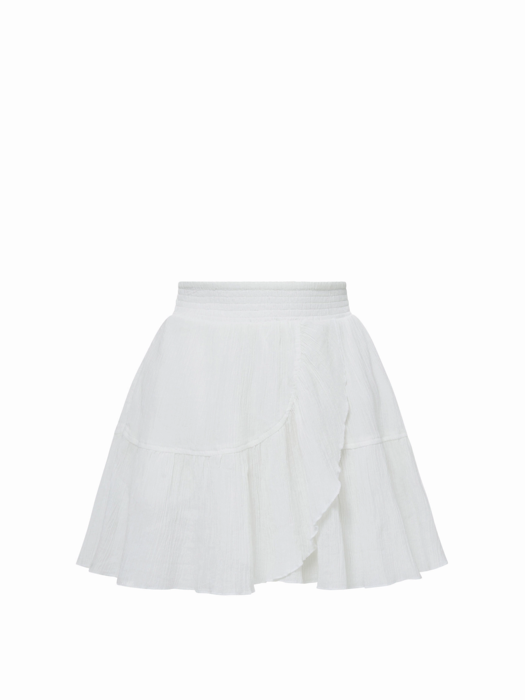 Izzy Skirt In Fresh White Erasable Crease