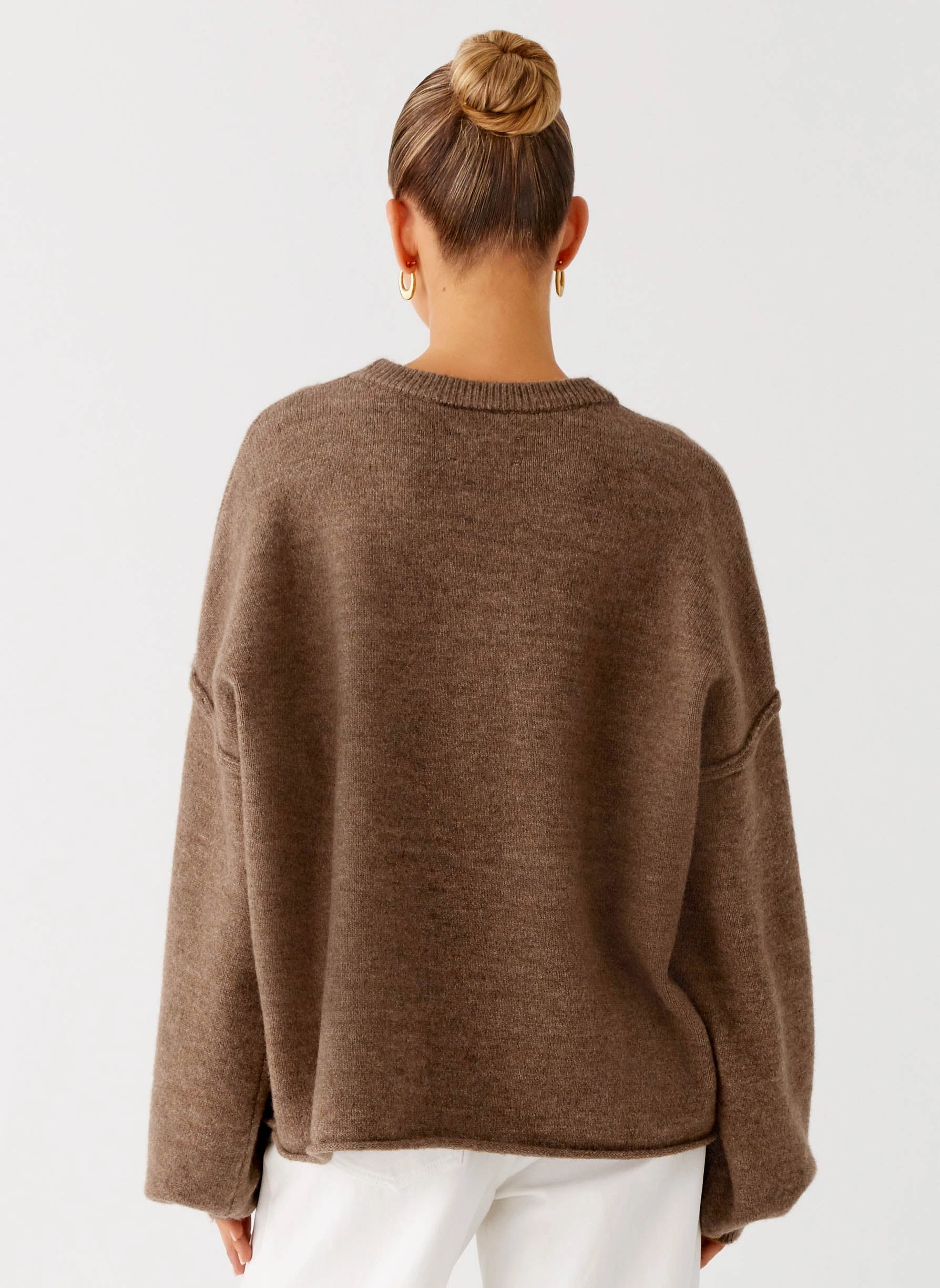 Jack Oversized Knit Sweater - Tan Marle Trendy Sweater