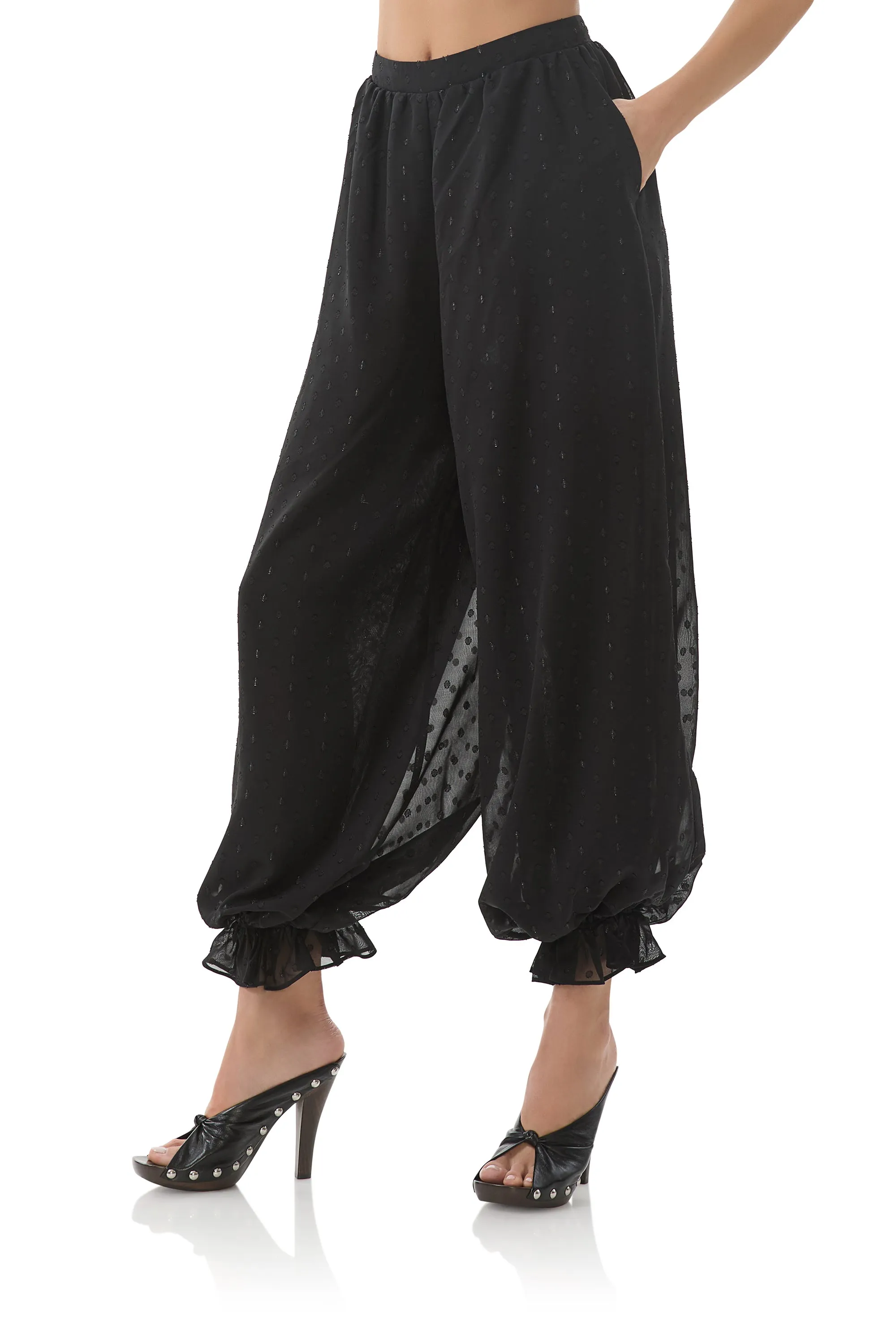 James Pant - Noir Tear Resistant Weave Breathable Mesh Panels