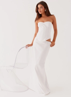 investment piece Jaslyn Maxi Skirt - White