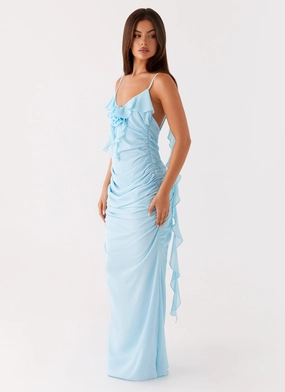 Light Fit Elegant Mood Jasmina Maxi Dress - Blue