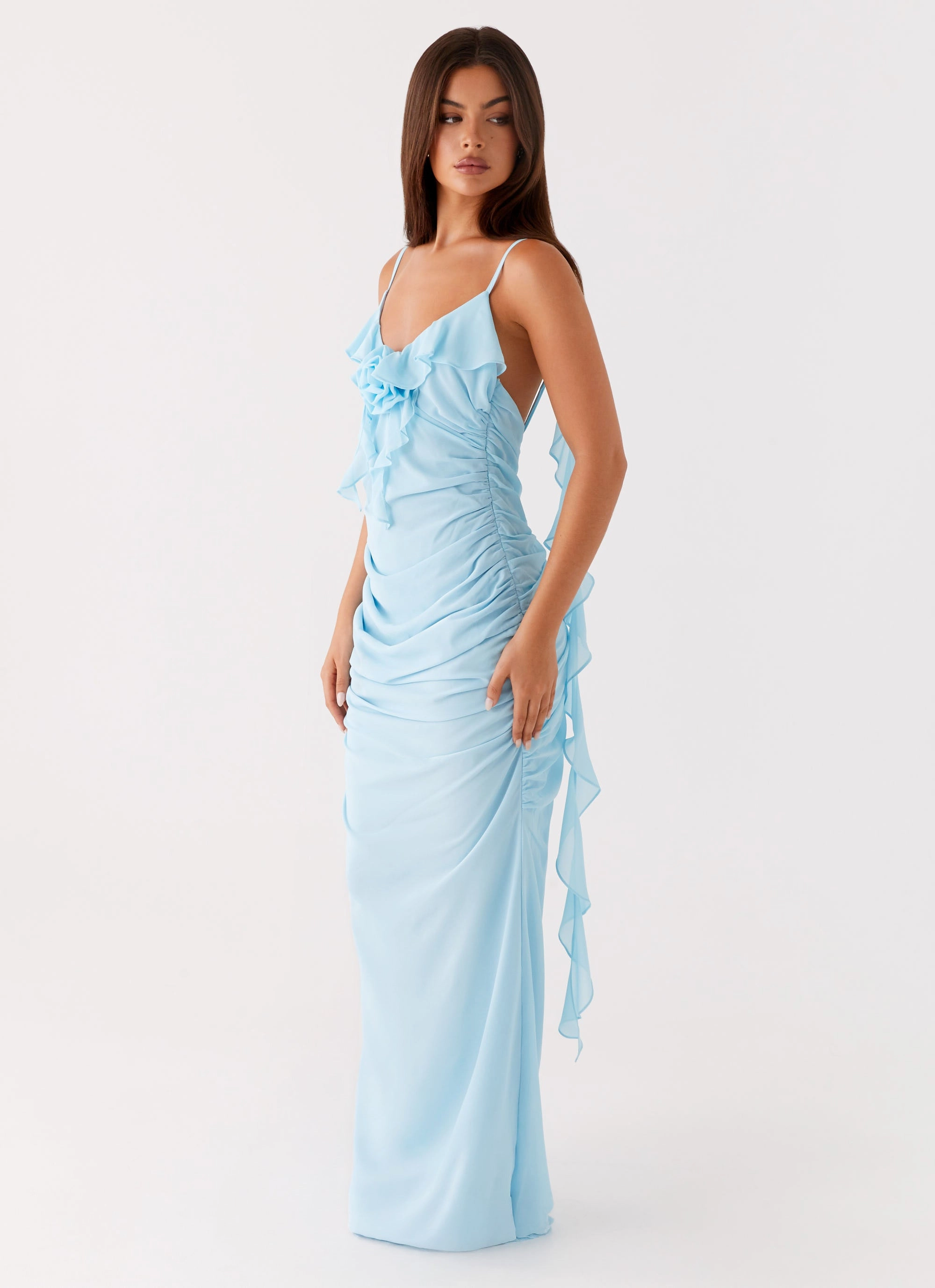 Jasmina Maxi Dress - Blue Trendy Wearable