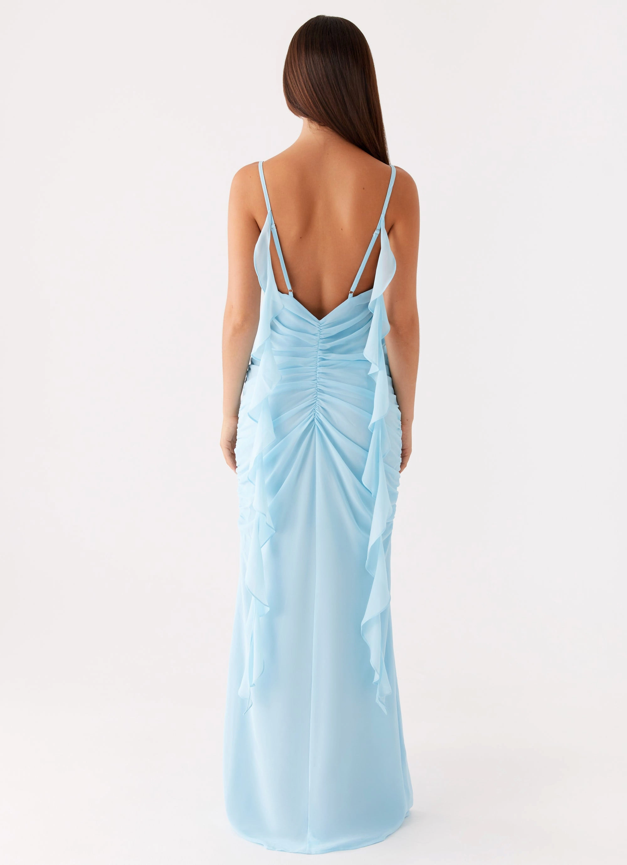 Jasmina Maxi Dress - Blue Comfy and Relaxed Versatile sundress