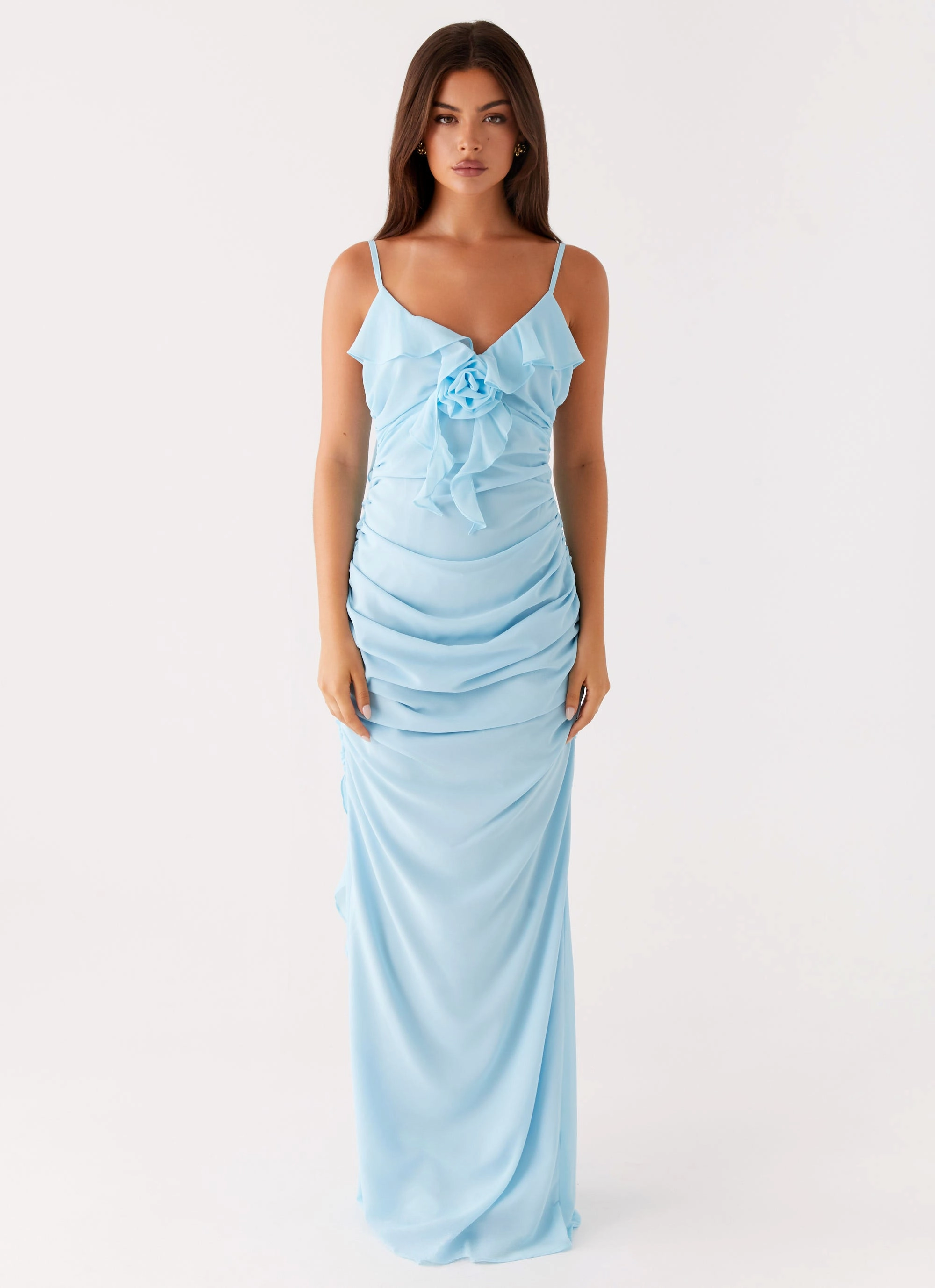 Calm Shine Relaxed Design Jasmina Maxi Dress - Blue