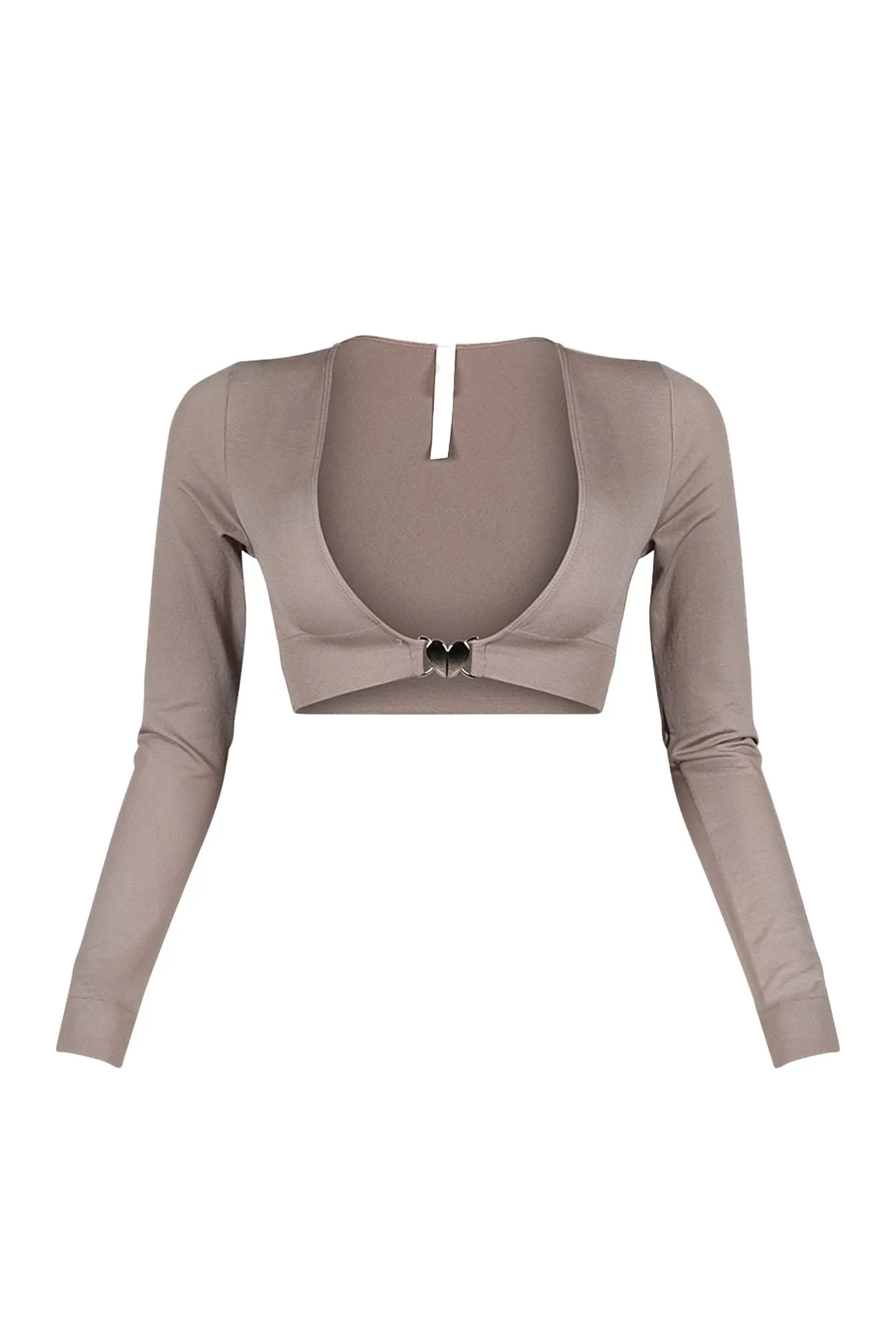 Jayce Contour Clasp Long Sleeve Top stain resistant coating Sporty Blouse
