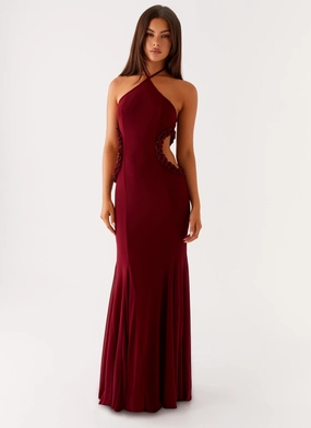 Movement Feel Jemima Maxi Dress - Raspberry Wine