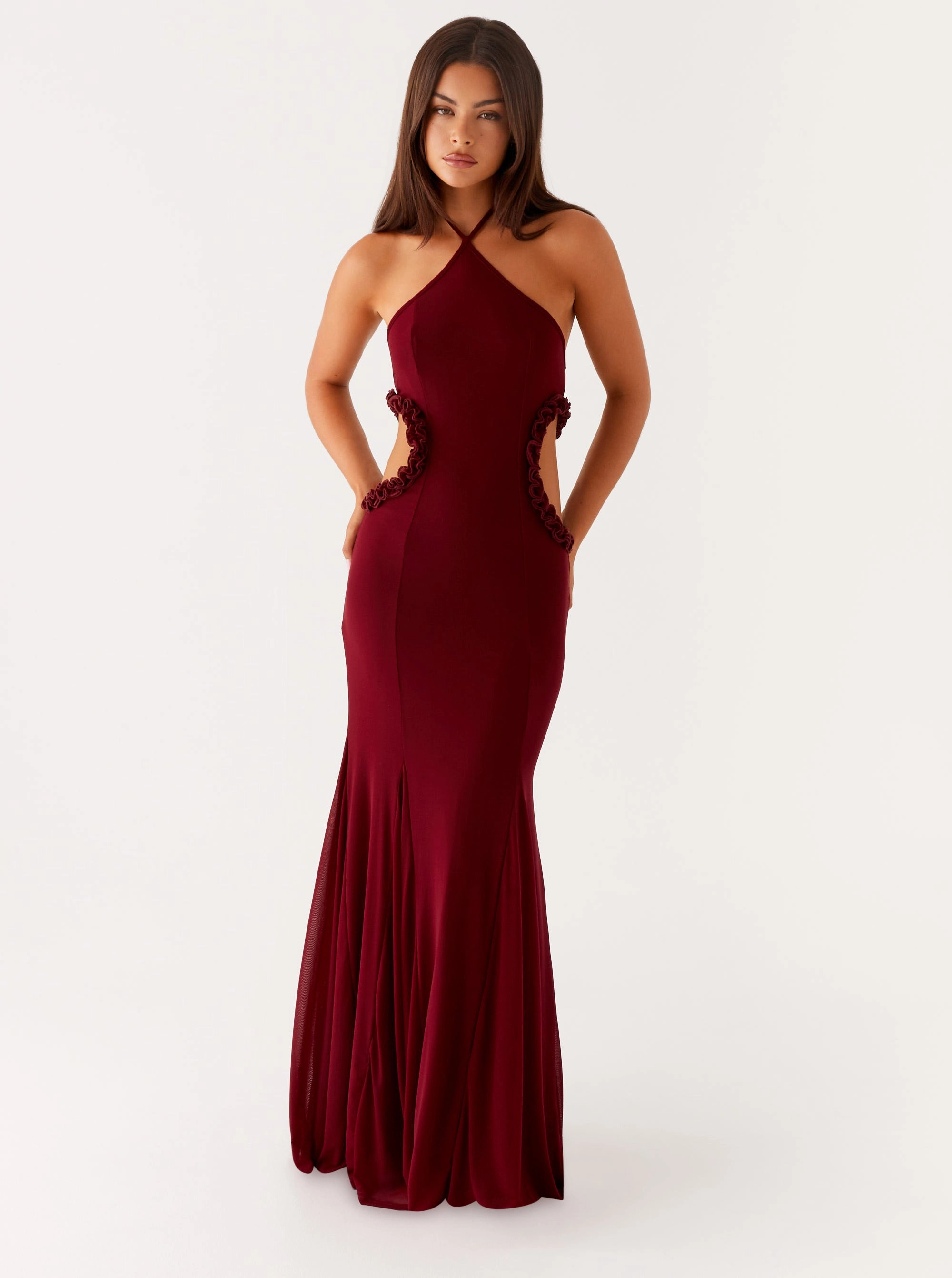 Timeless Fit Look Jemima Maxi Dress - Raspberry Wine