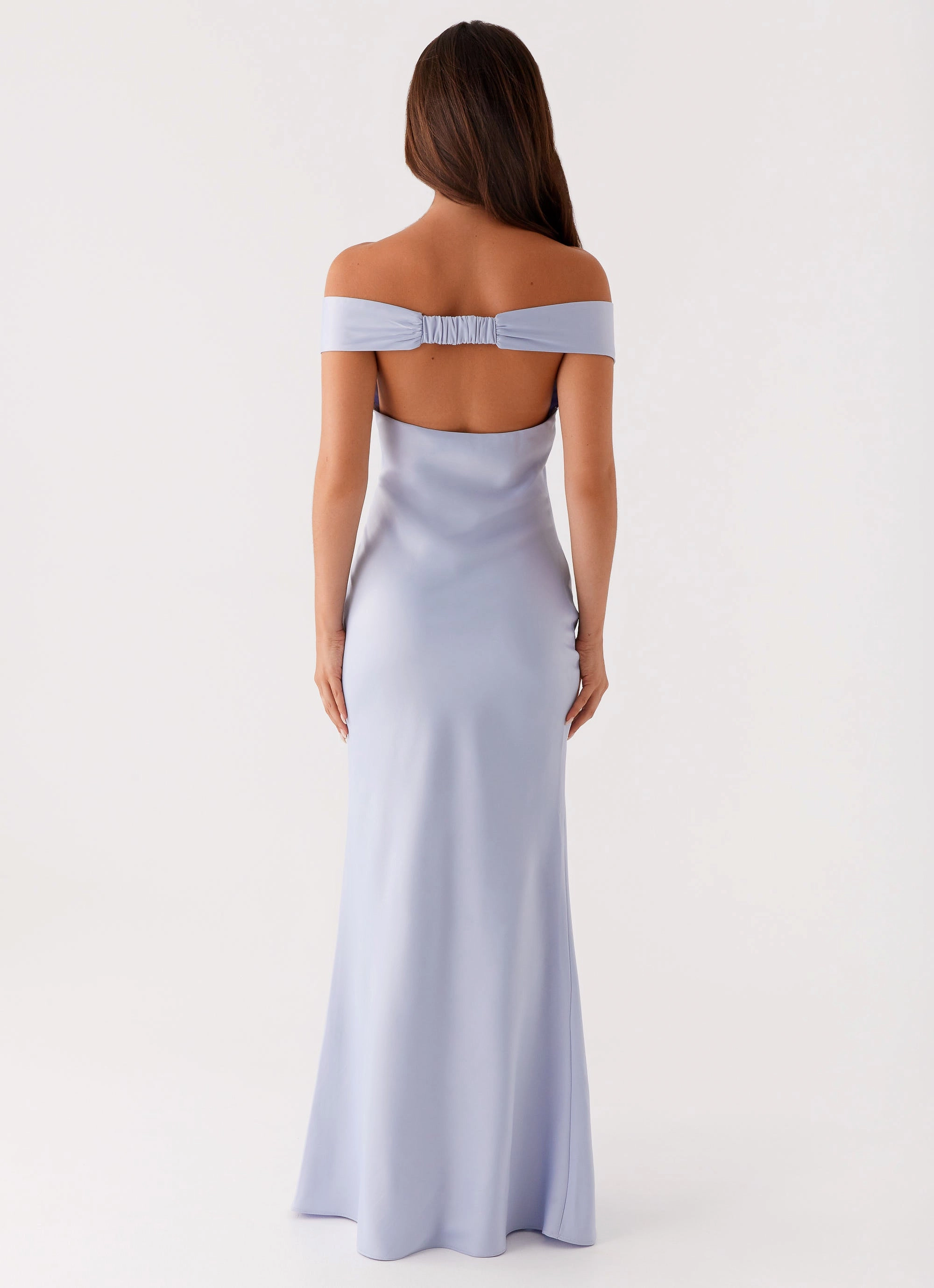 Jenner Maxi Dress - Blue Zip-Closure