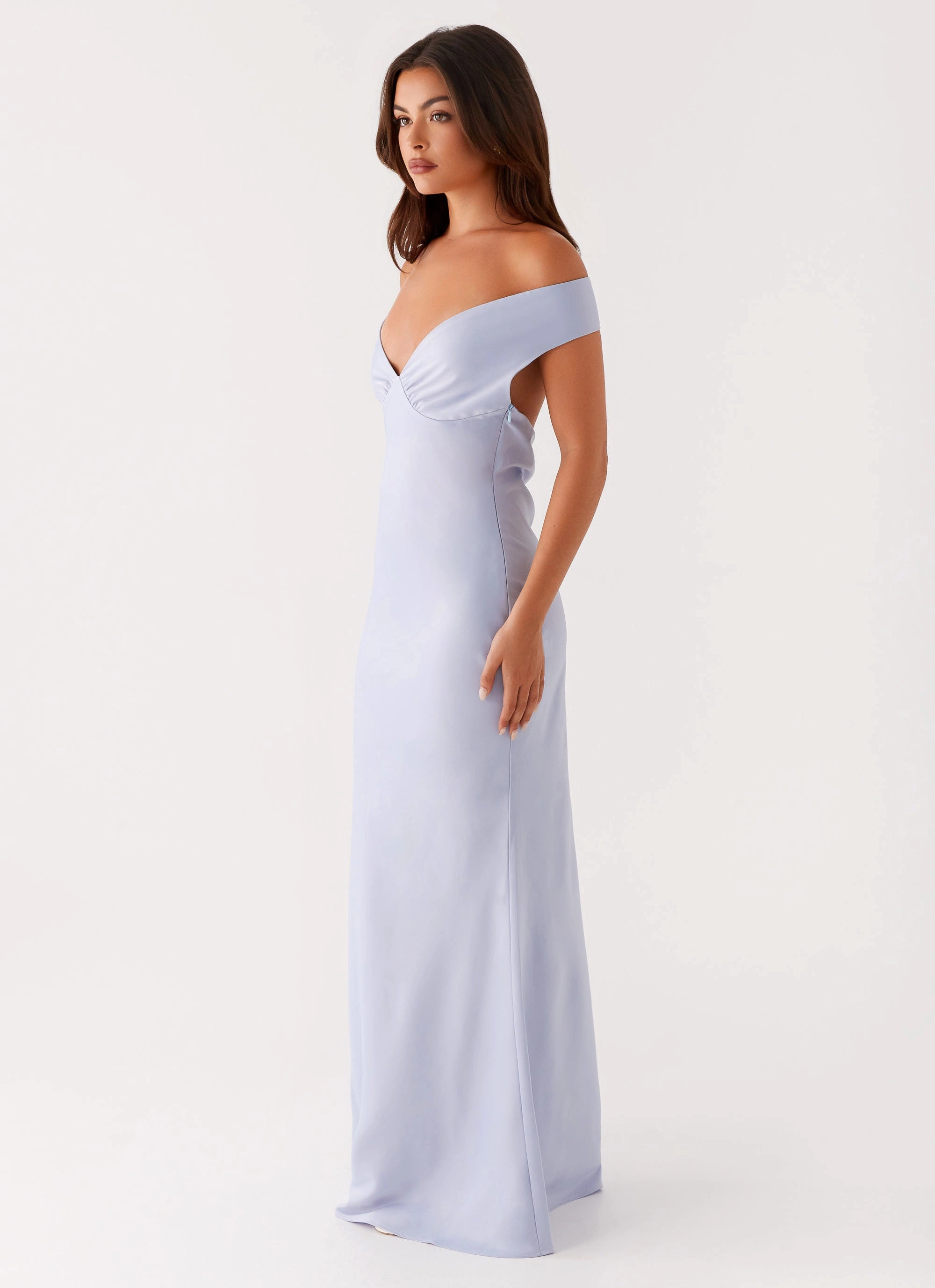 Fresh Fit Smart Cut Jenner Maxi Dress - Blue