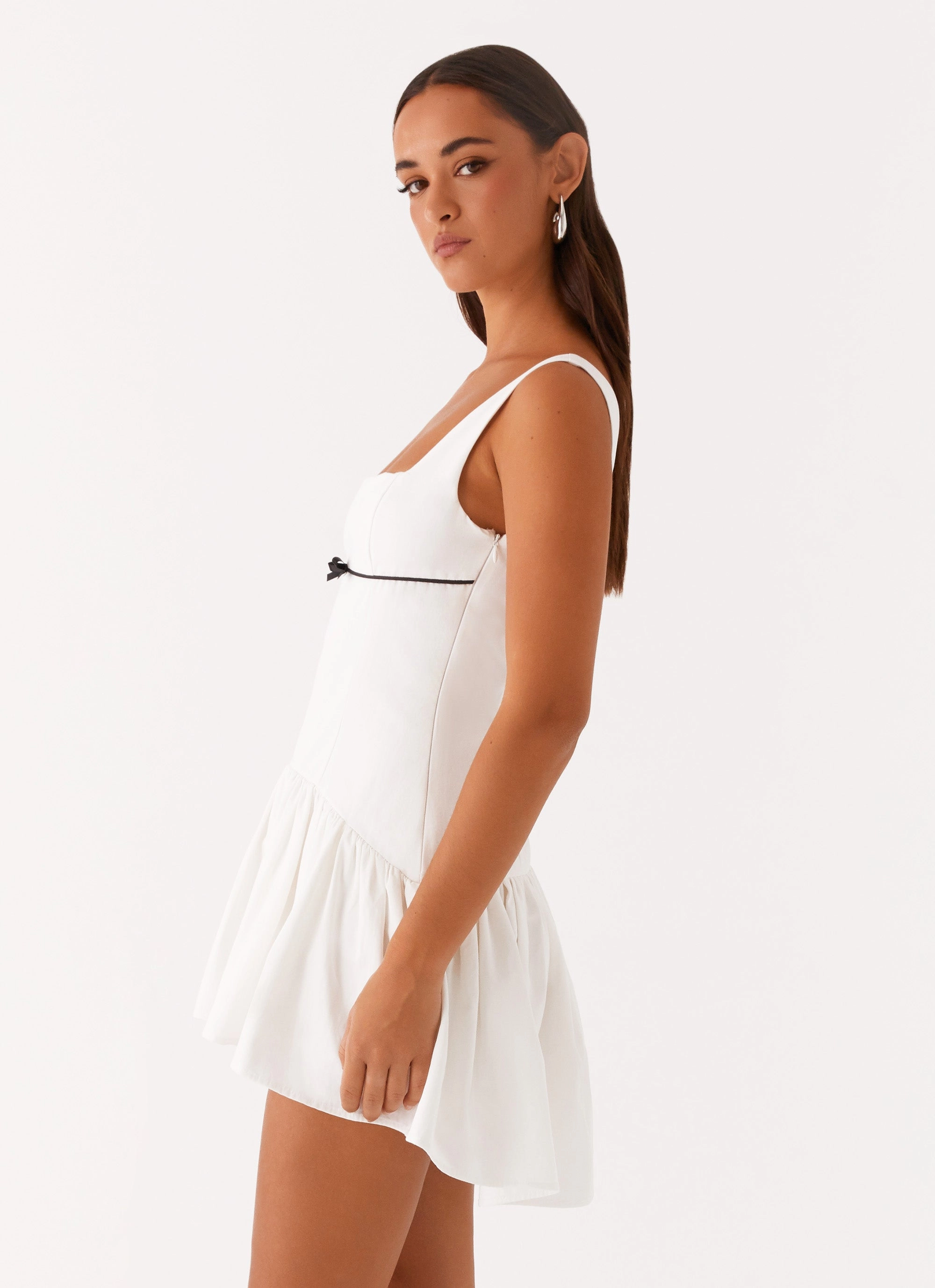 Jolene Mini Dress - White Mood Outfit