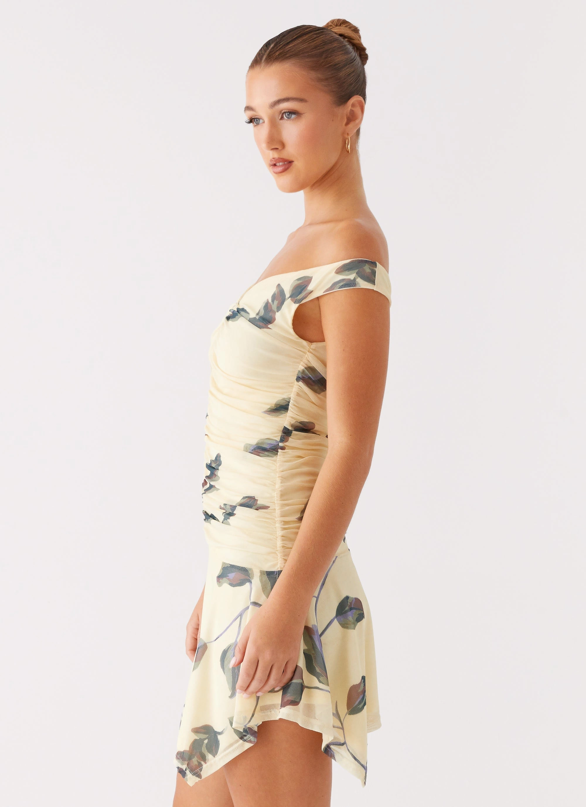 Warm Insulation Josette Mini Dress - Buttercream Bliss