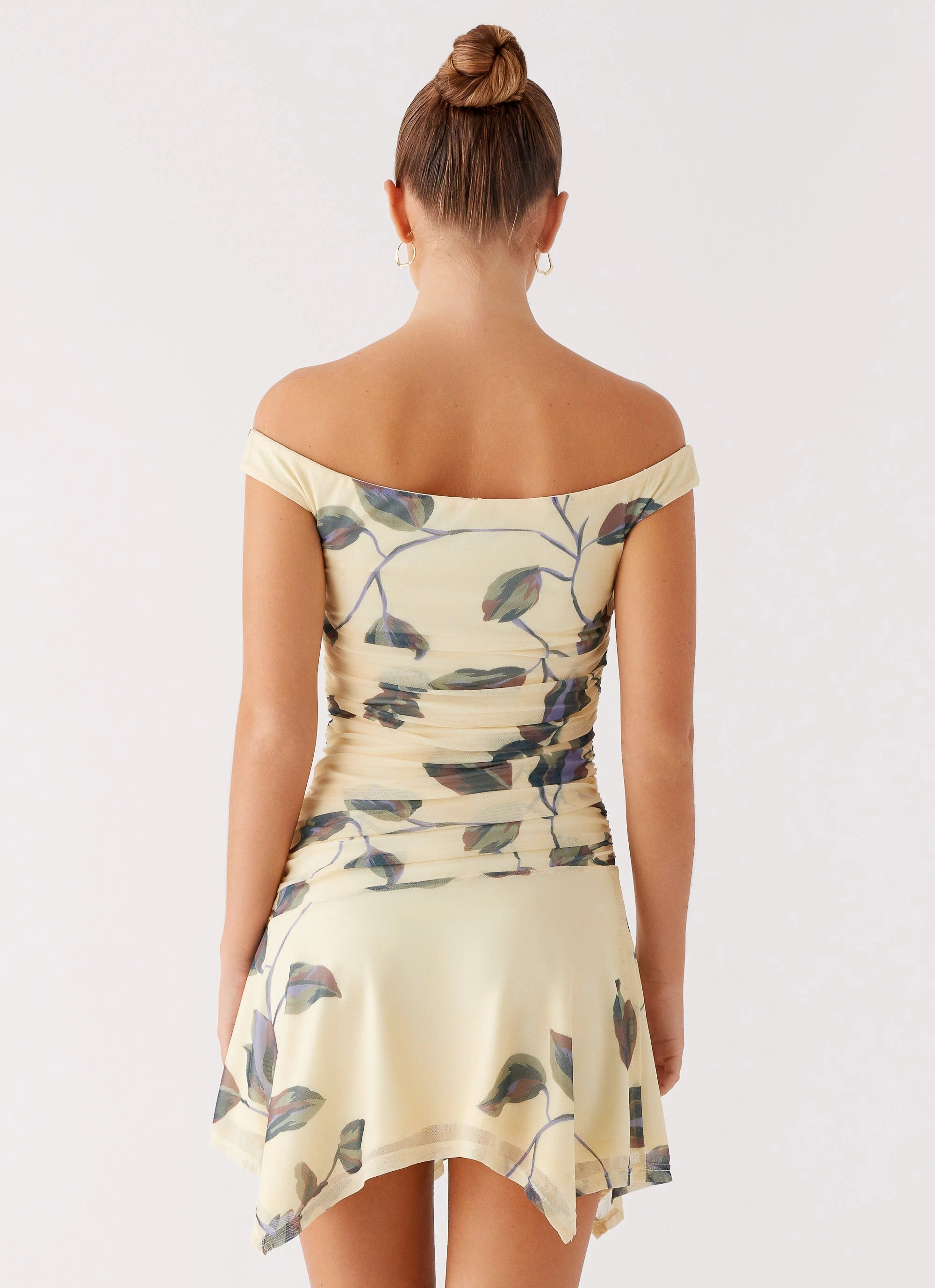 Texture Glow Josette Mini Dress - Buttercream Bliss