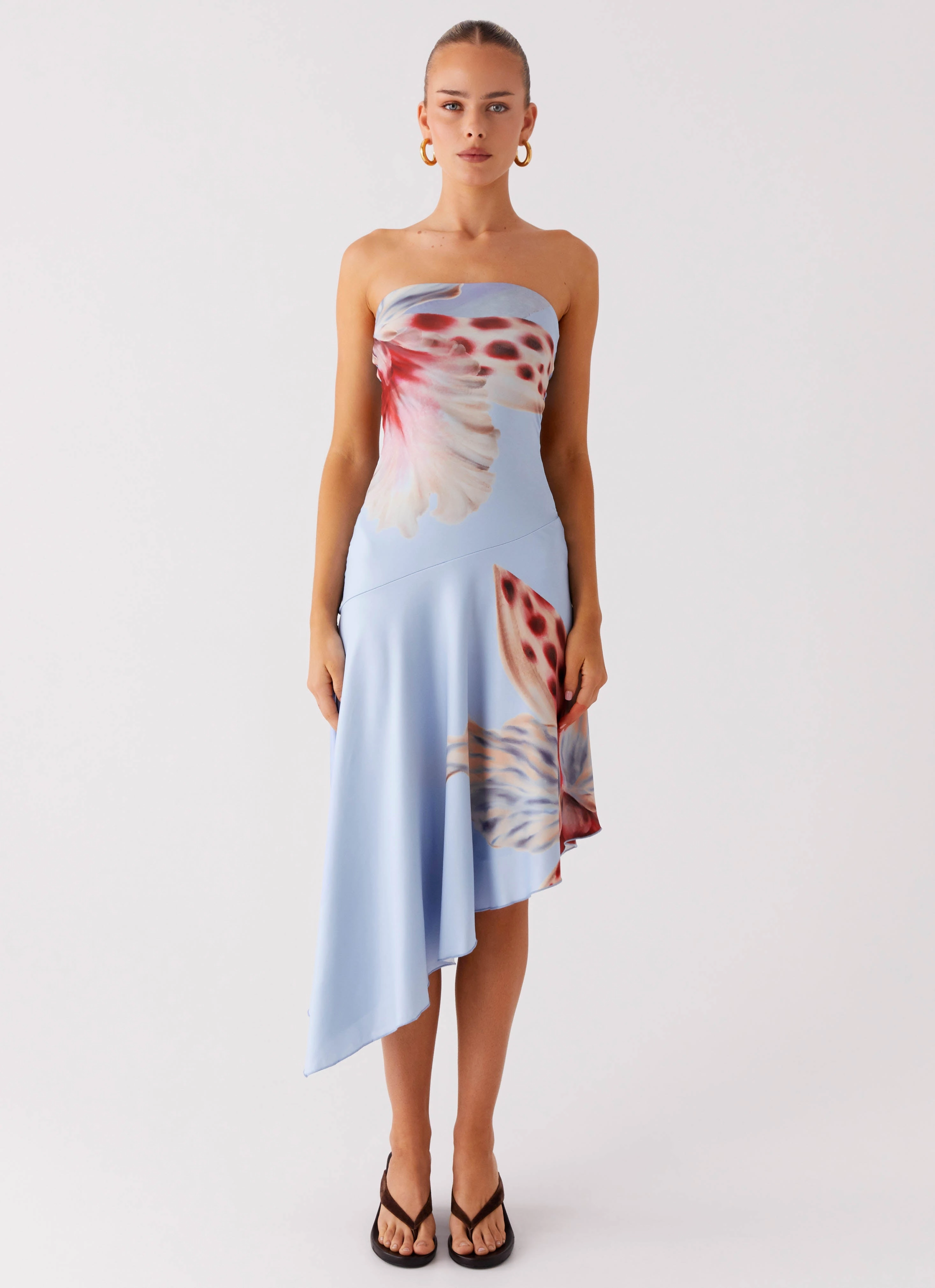 Juliana Midi Dress - Deep Sea Bloom Year Round