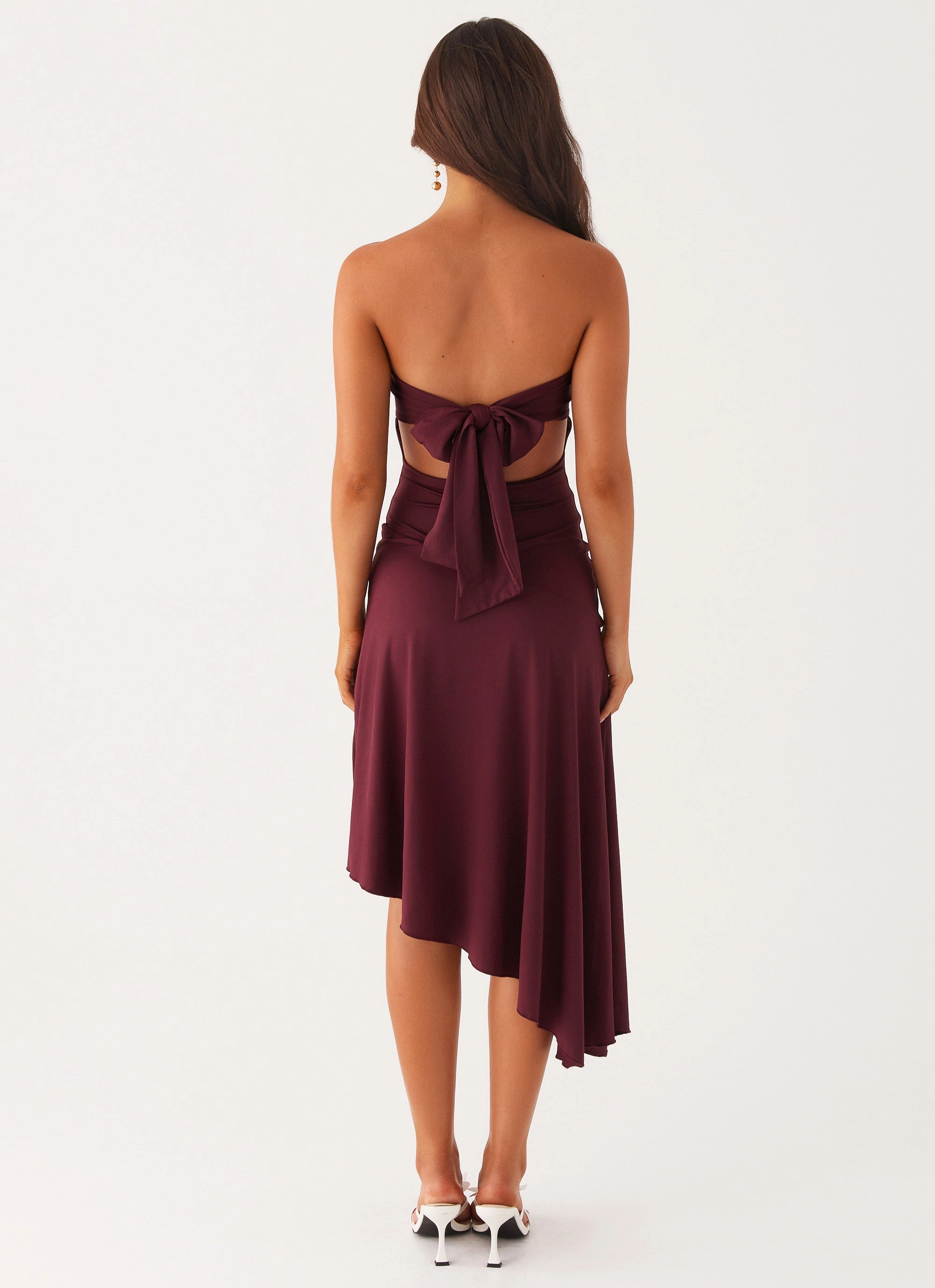 Night Out Juliana Midi Dress - Mulberry