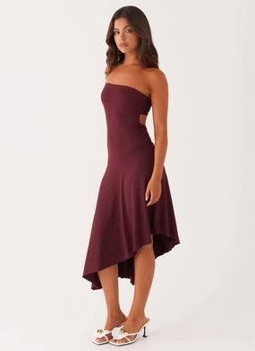 Juliana Midi Dress - Mulberry Classic wrap dress