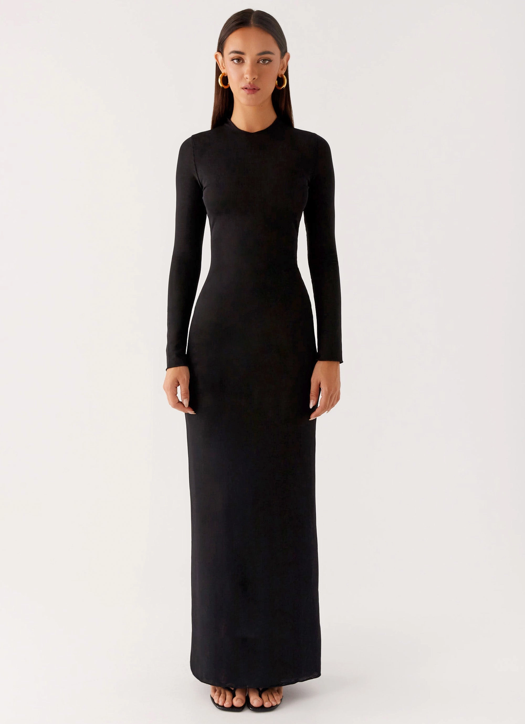Kamora Maxi Dress - Black Dry-Clean-Only Chill Vibes